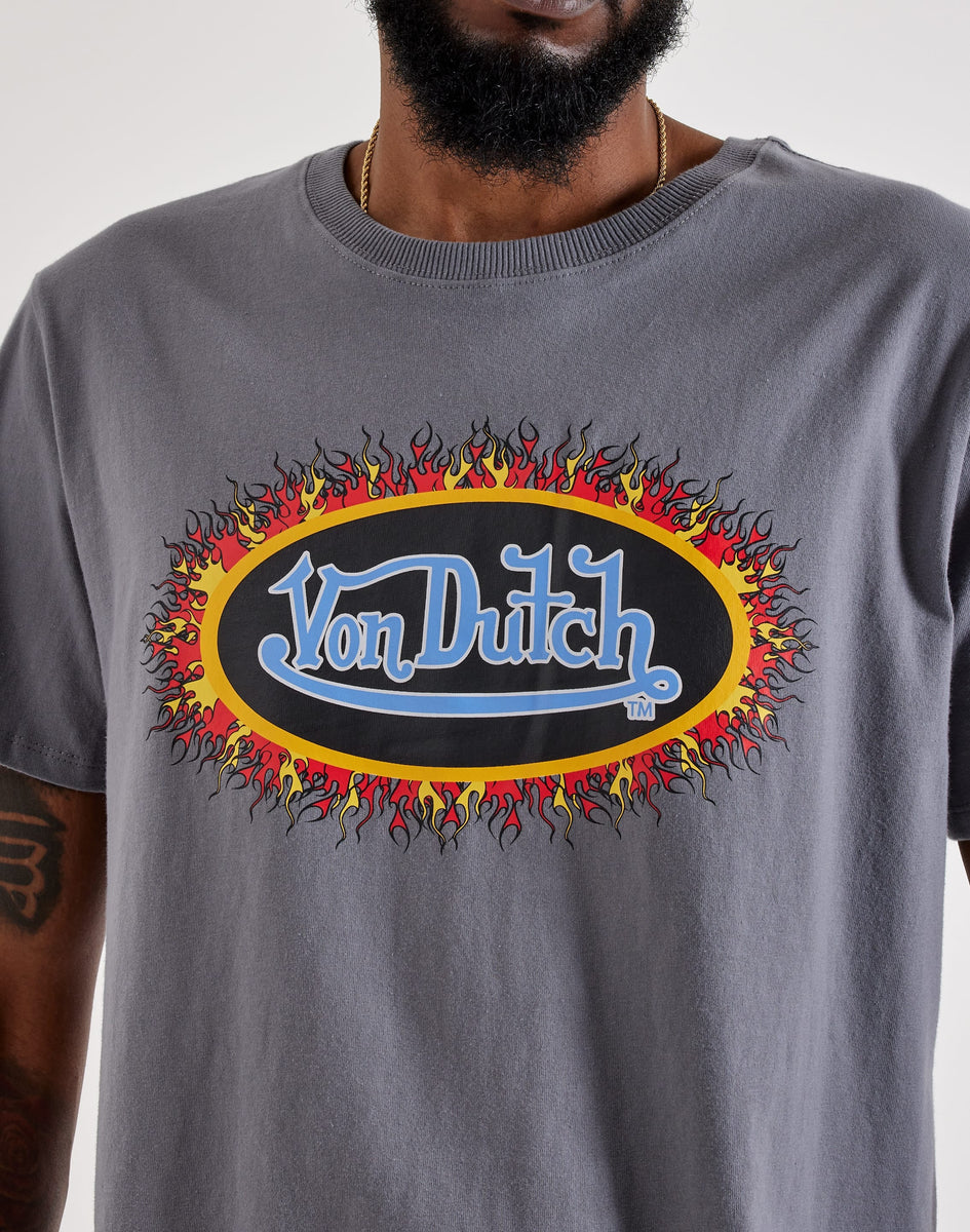 Von Dutch Classic Flame Logo Tee – DTLR