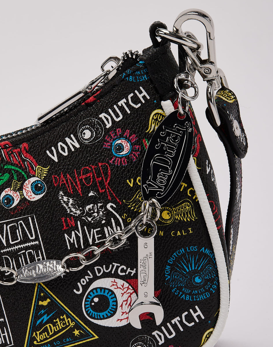 Von Dutch Multi-Logo Shoulder Bag – DTLR