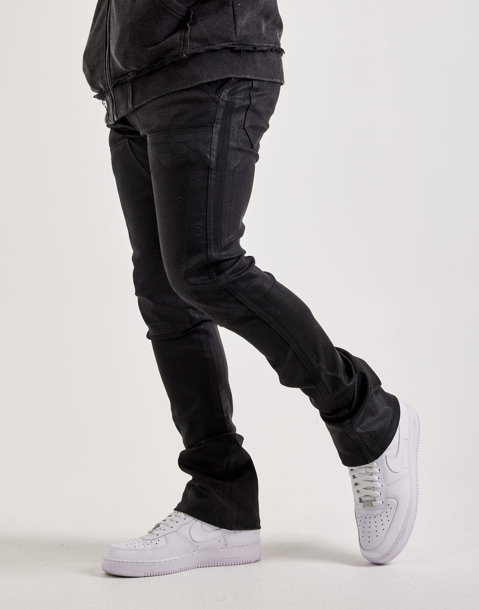 WAIMEA Wax Coated Stacked Embossed Denim Jeans – DTLR