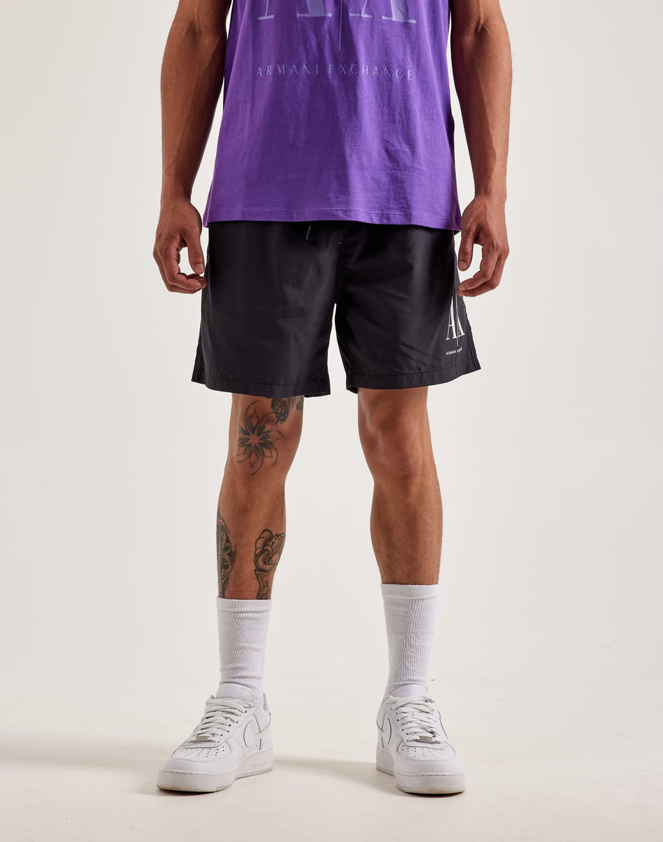 あーみん Armani Exchange Logo Swim Shorts – DTLR