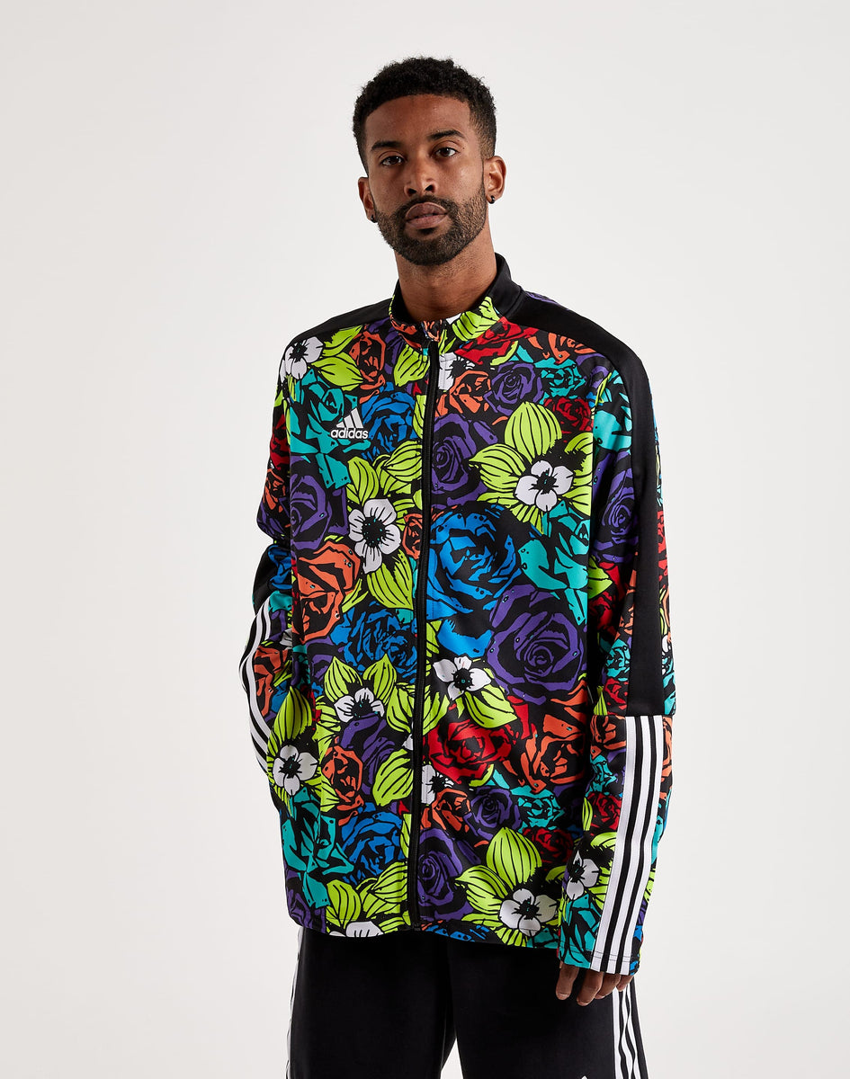 Adidas jacket flower print Clearance