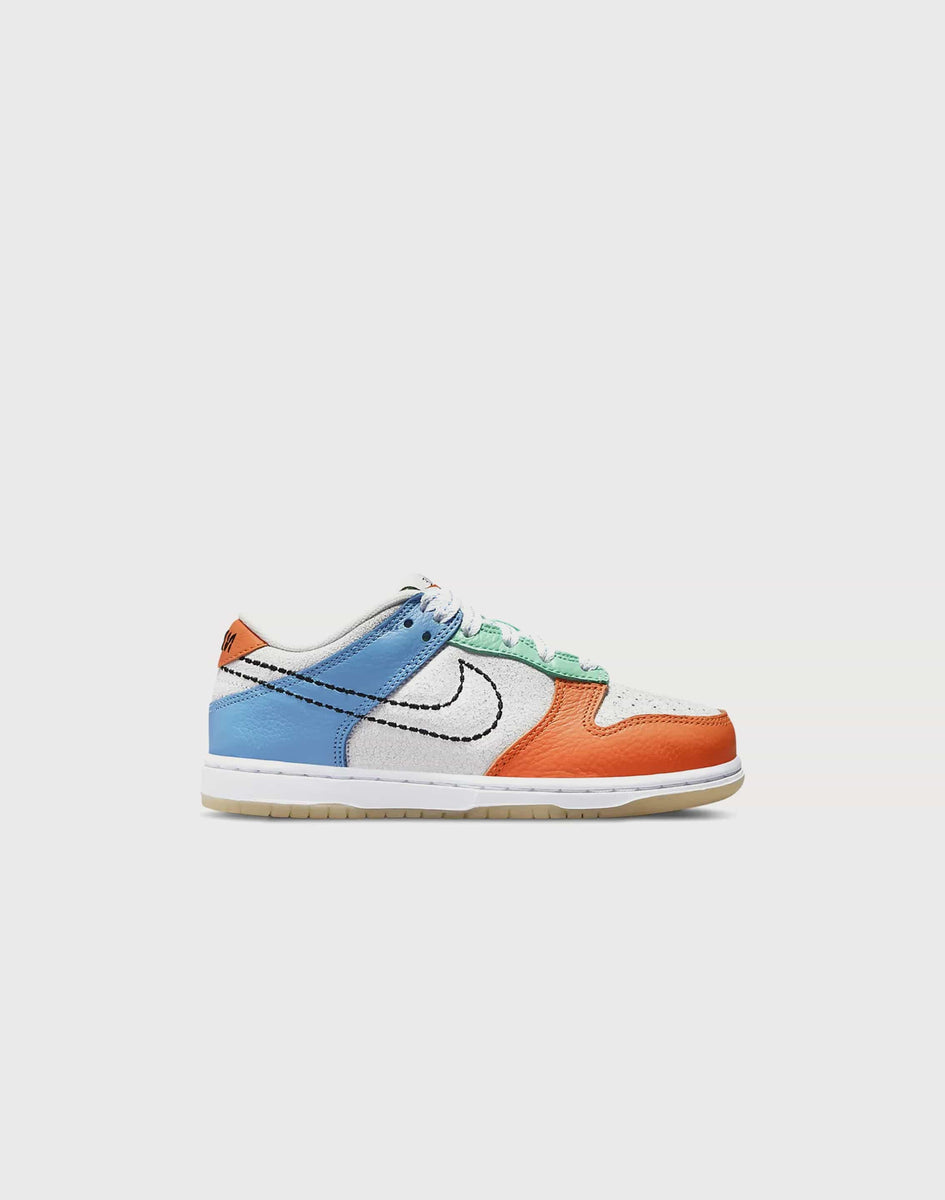 orange and white dunks preschool