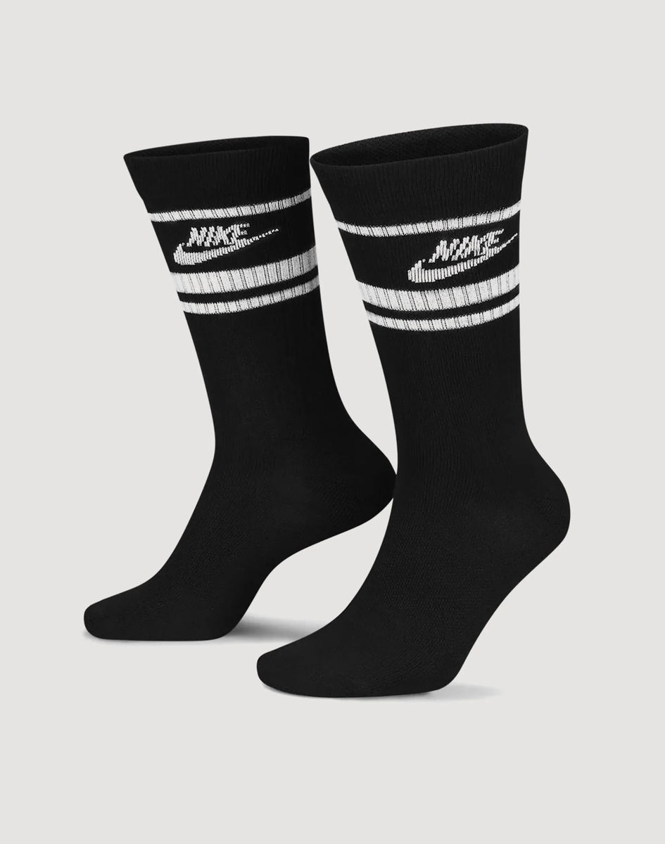 nike cotton socks black