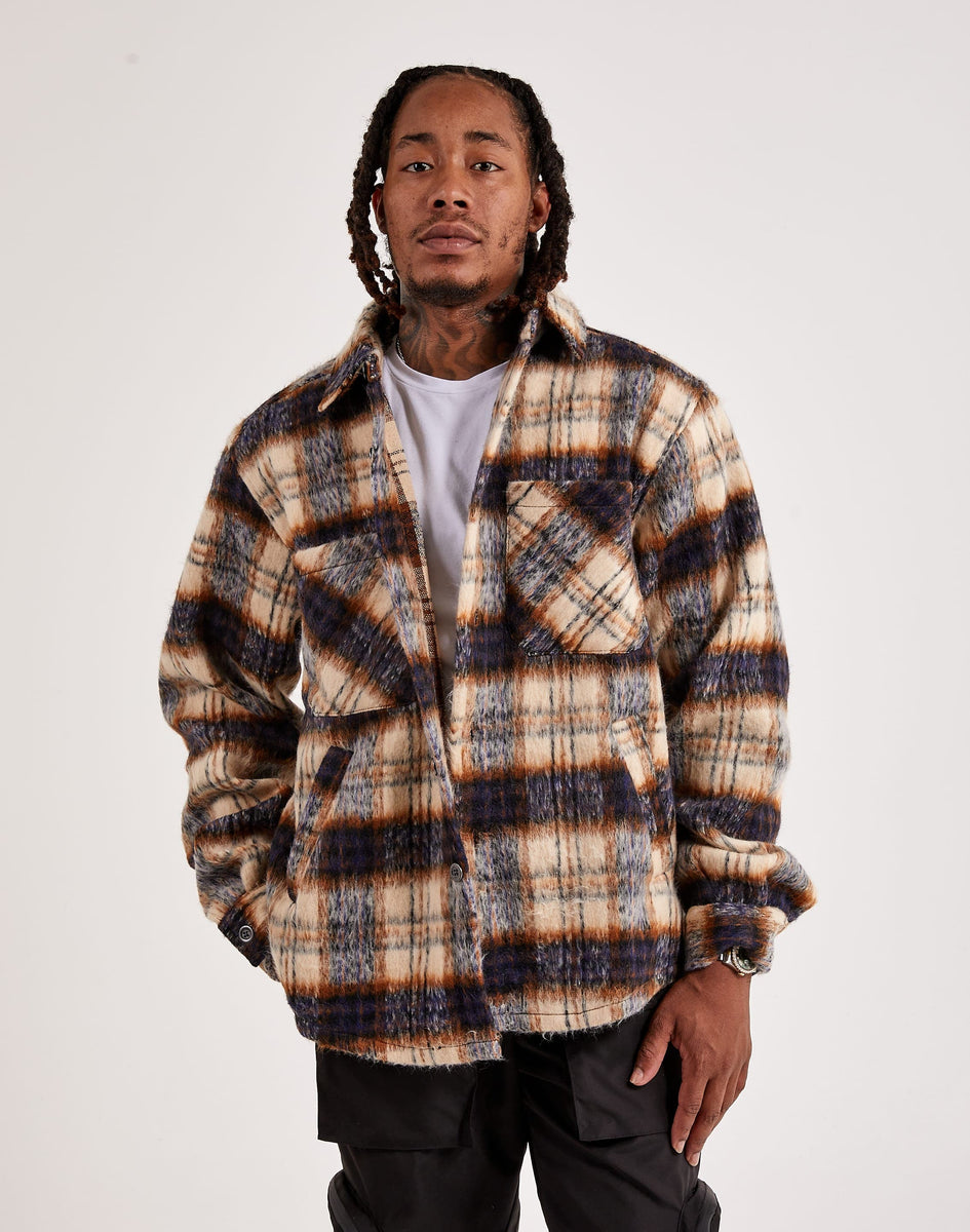 ジャケット・アウター EPTM SLIT FLANNEL SHIRT EPTM Side Slit Flannel Shirt – DTLR