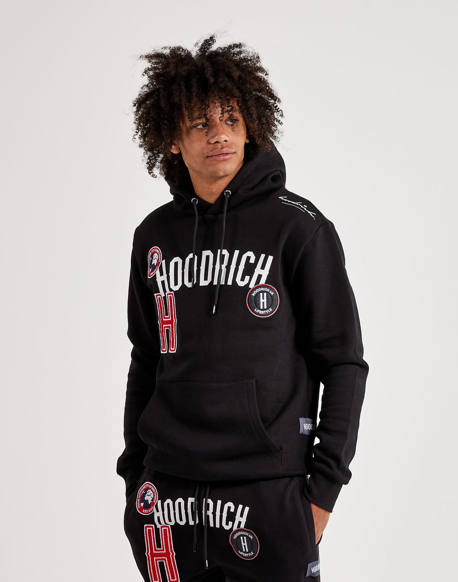 Tracksuit Black And Red Hoodrich Hoodie Mens Black OG Heat Hoodie