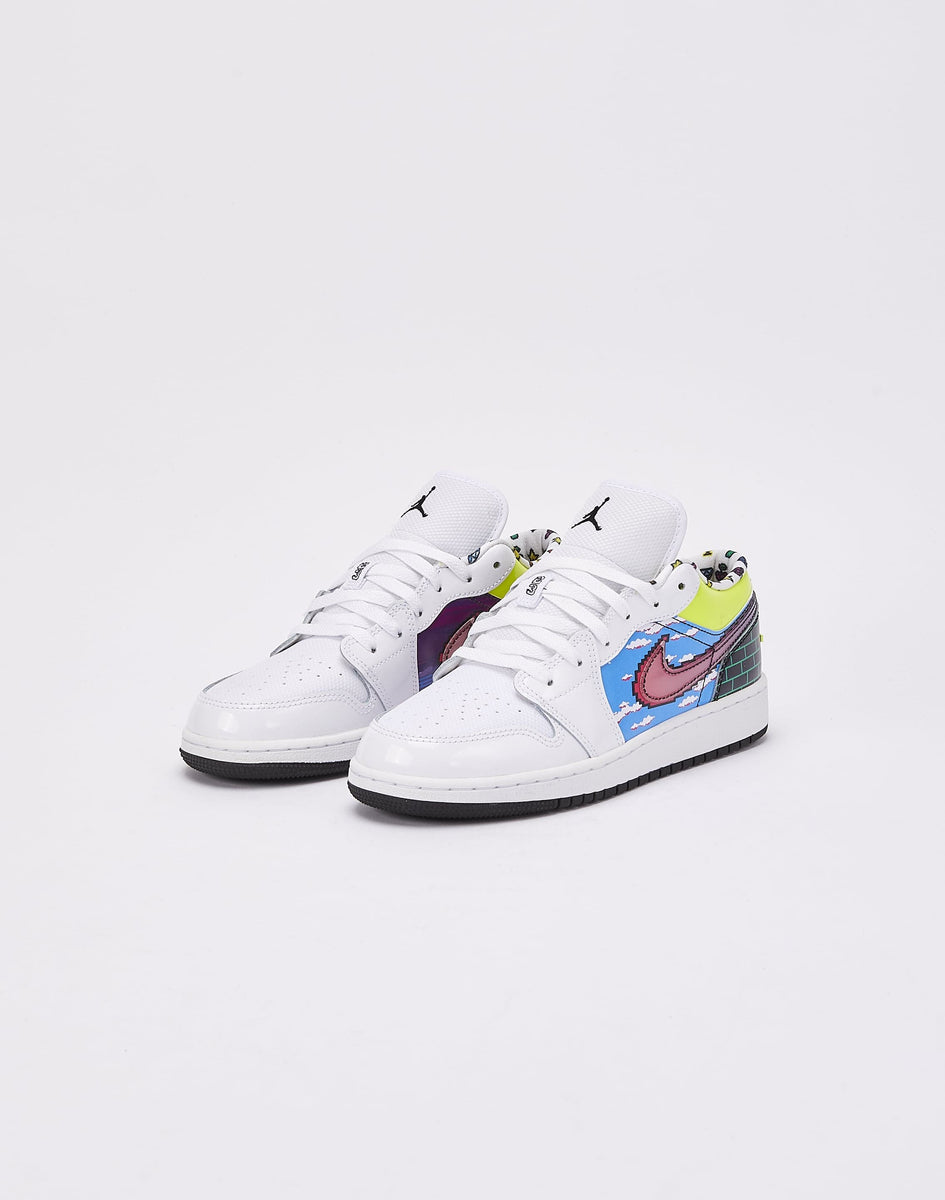 white multicolor jordan 1