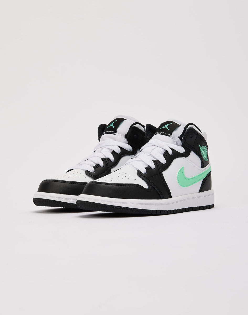 Air Jordan Preschool Retro 1 Mid Ps 'Neutral Grey' Sneakers