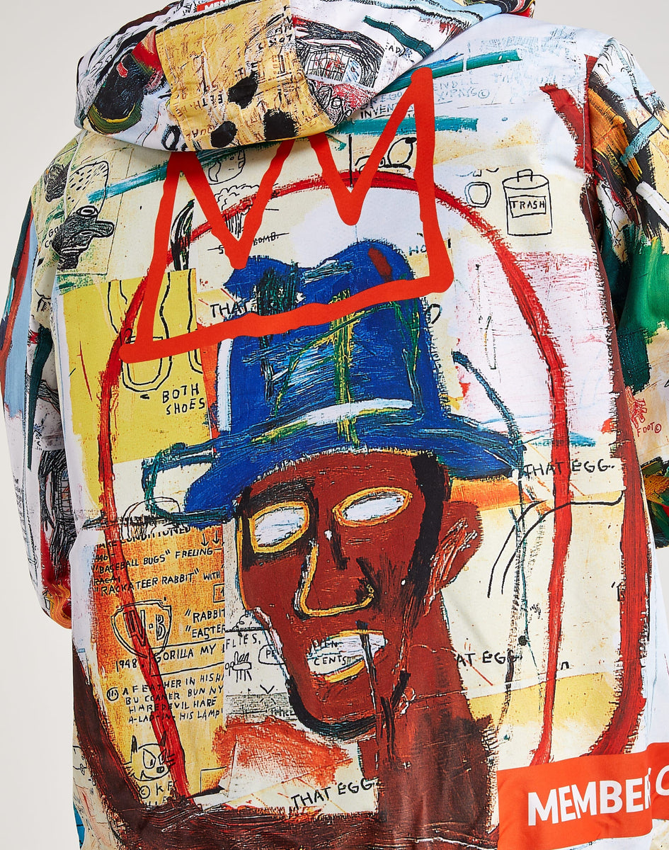 完売品 members only バスキア ナイロンジャケット パーカー 総柄 完売品 members only バスキア ナイロンジャケット パーカー 総柄