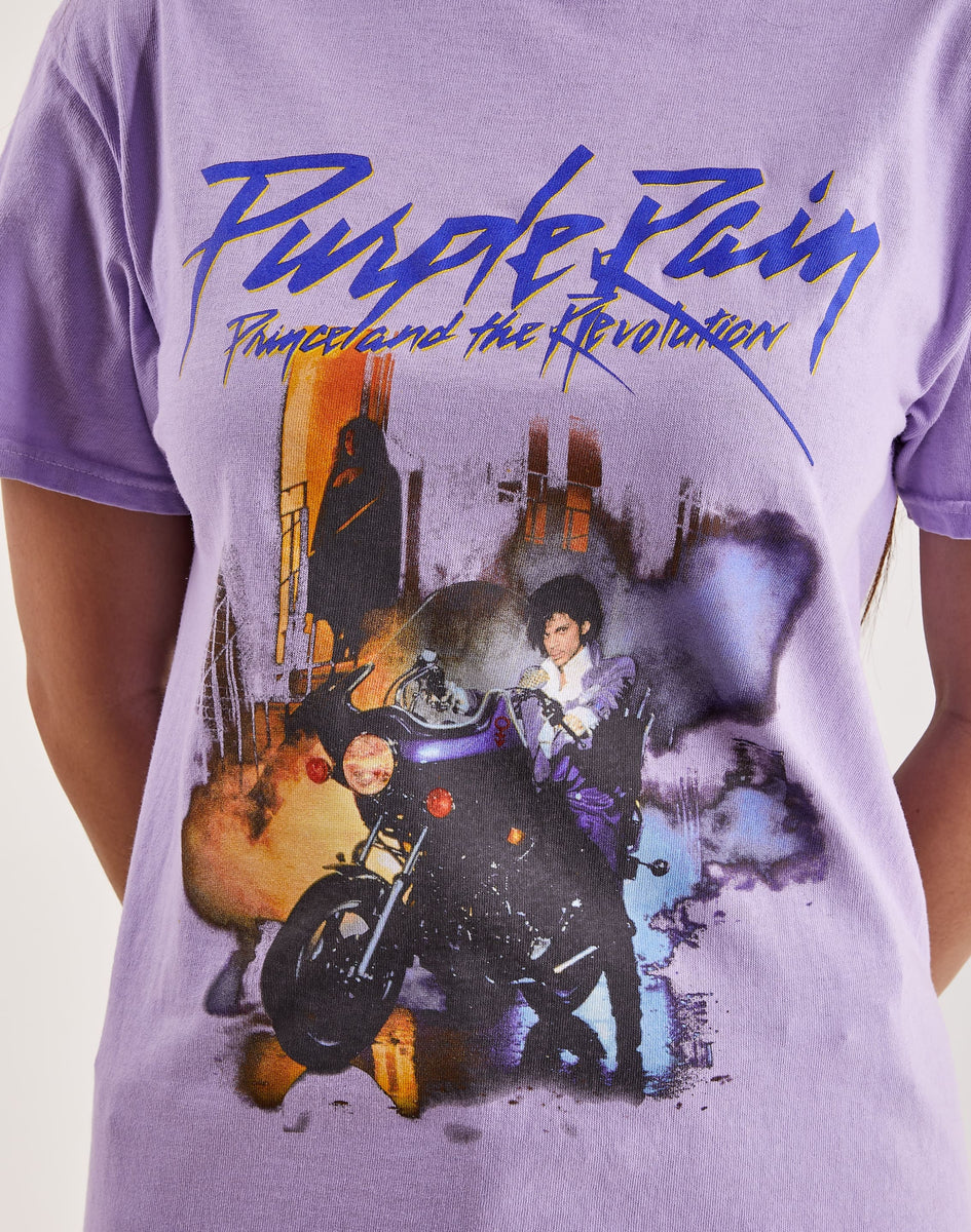 purple rain t shirt dress Black Prince Purple Rain Band T-Shirt