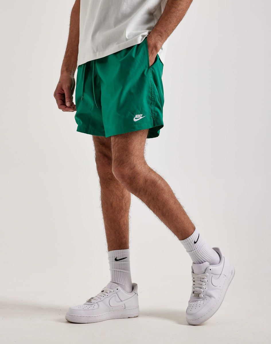 nike woven shorts mint green