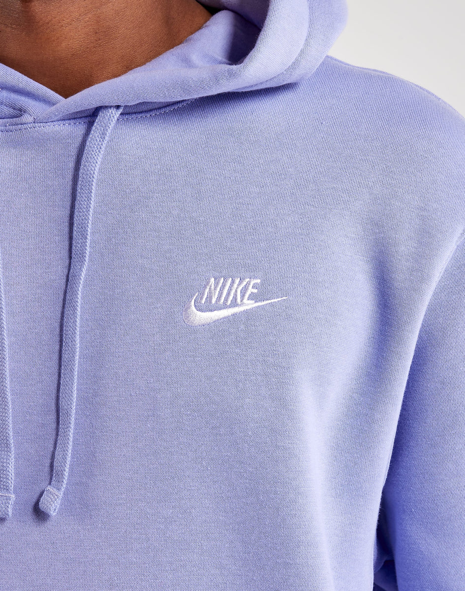 Nike Men's Lavender Nike Fleece Hoodie Nike Club Fleece