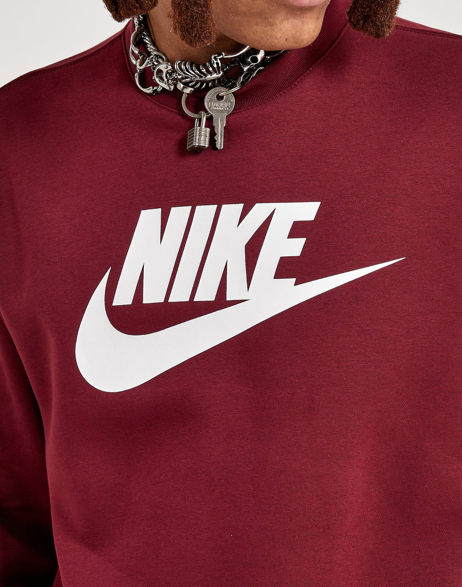 nike maroon crewneck