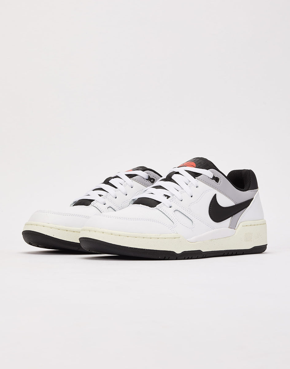New Nike Men\'s‎ 9.5 Full Force Low Casual Shoes - White Black FB1362 101 Nike Full Force Low Mens Shoes FB1362-101 white black grey  main image 2