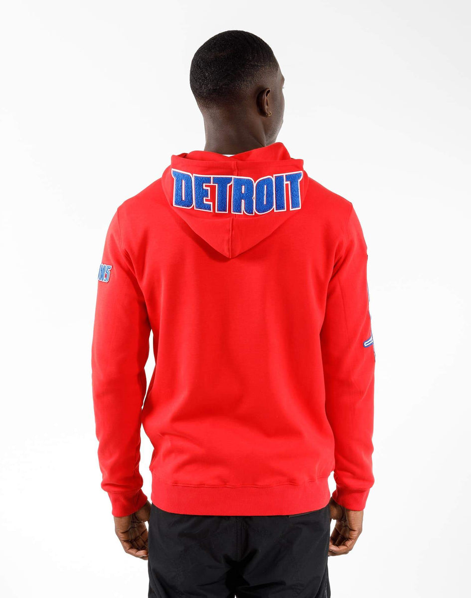 Pro Standard Nba Detroit Pistons Logo Full-Zip Hoodie â DTLR