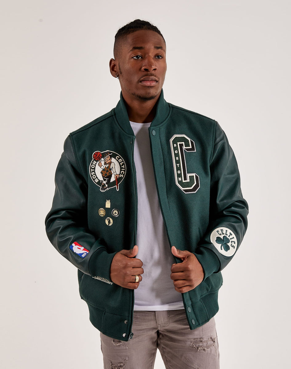 Nba Celtics Celtic Varsity Jacket Mitchell And Ness Celtics Wool