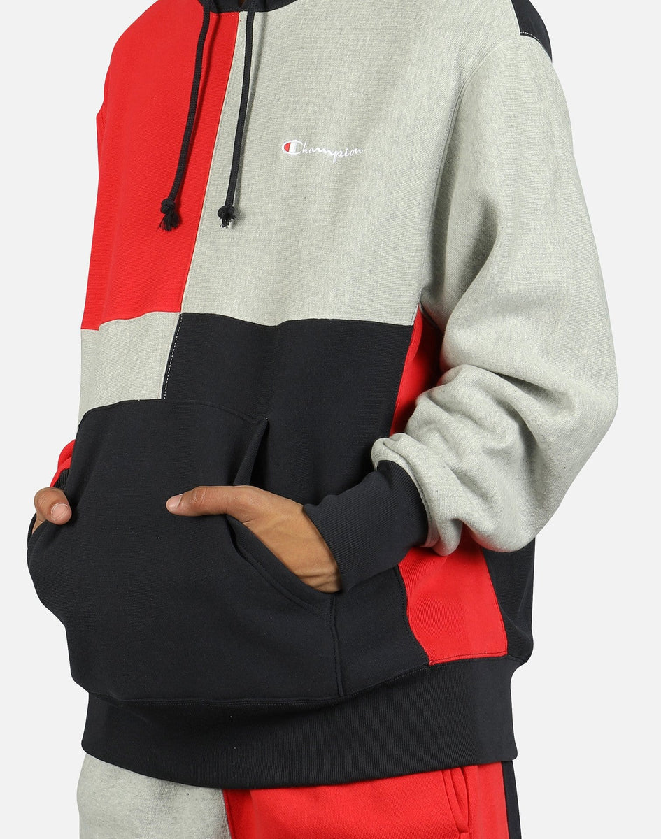 Champion Vintage Reverse Weave Colorblock Hooded Sweatshirt Streetstyl –  thefuzzyfelt