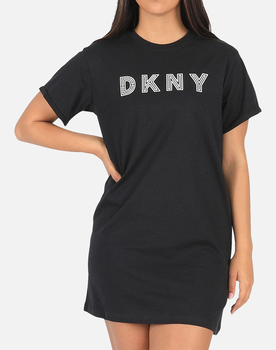 dkny striped shirt dress Dkny Striped Belted Shirt Dress - Blue - 15% Off