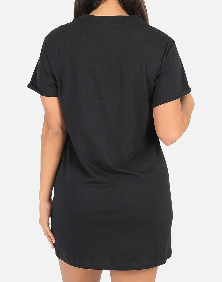 Dkny TRACK LOGO T-SHIRT DRESS DTLR Dkny TRACK LOGO T-SHIRT DRESS DTLR