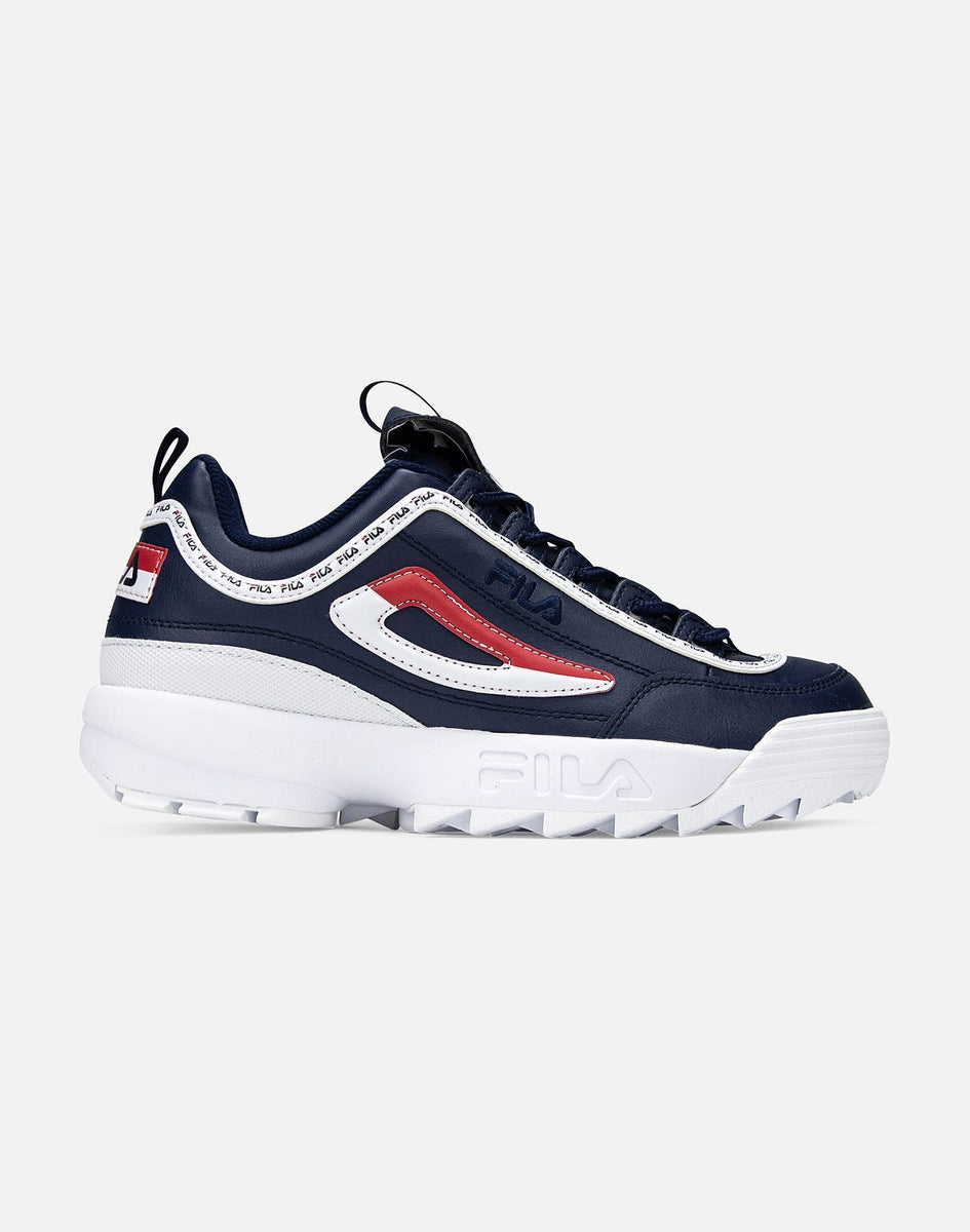 Fila Disruptor II Premium Repeat 1FM00400-422 Shoe Fila Mens Navy White Red Disruptor II Premium Repeat  main image 3