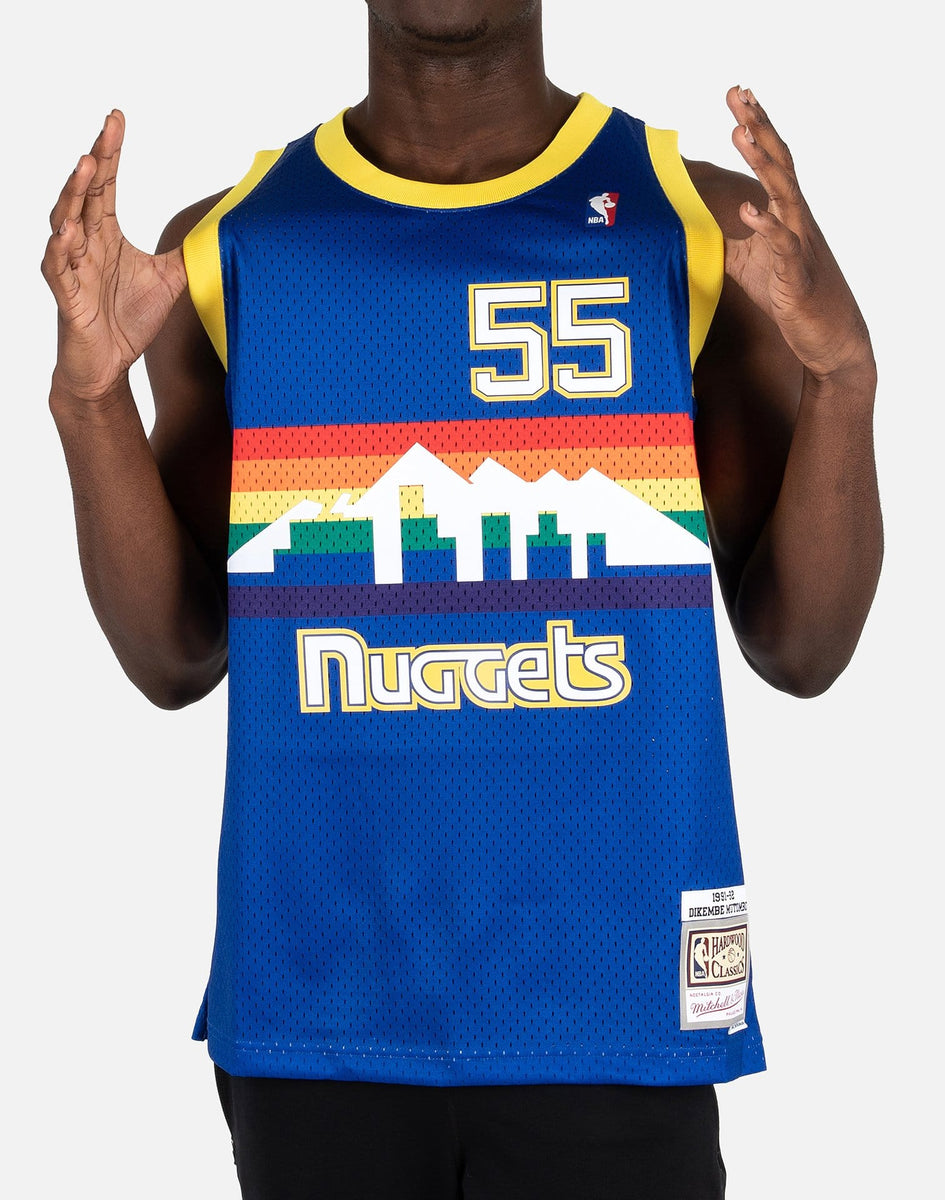 Sweatshirt Mitchell & Ness Denver Nuggets Dikembe Mutombo - Style Vintage NBA
