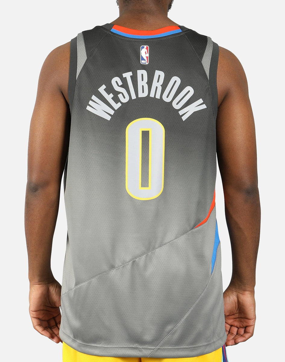 Russell Westbrook Oklahoma City Thunder Nike City Swingman Jersey Men's XL  NBA
