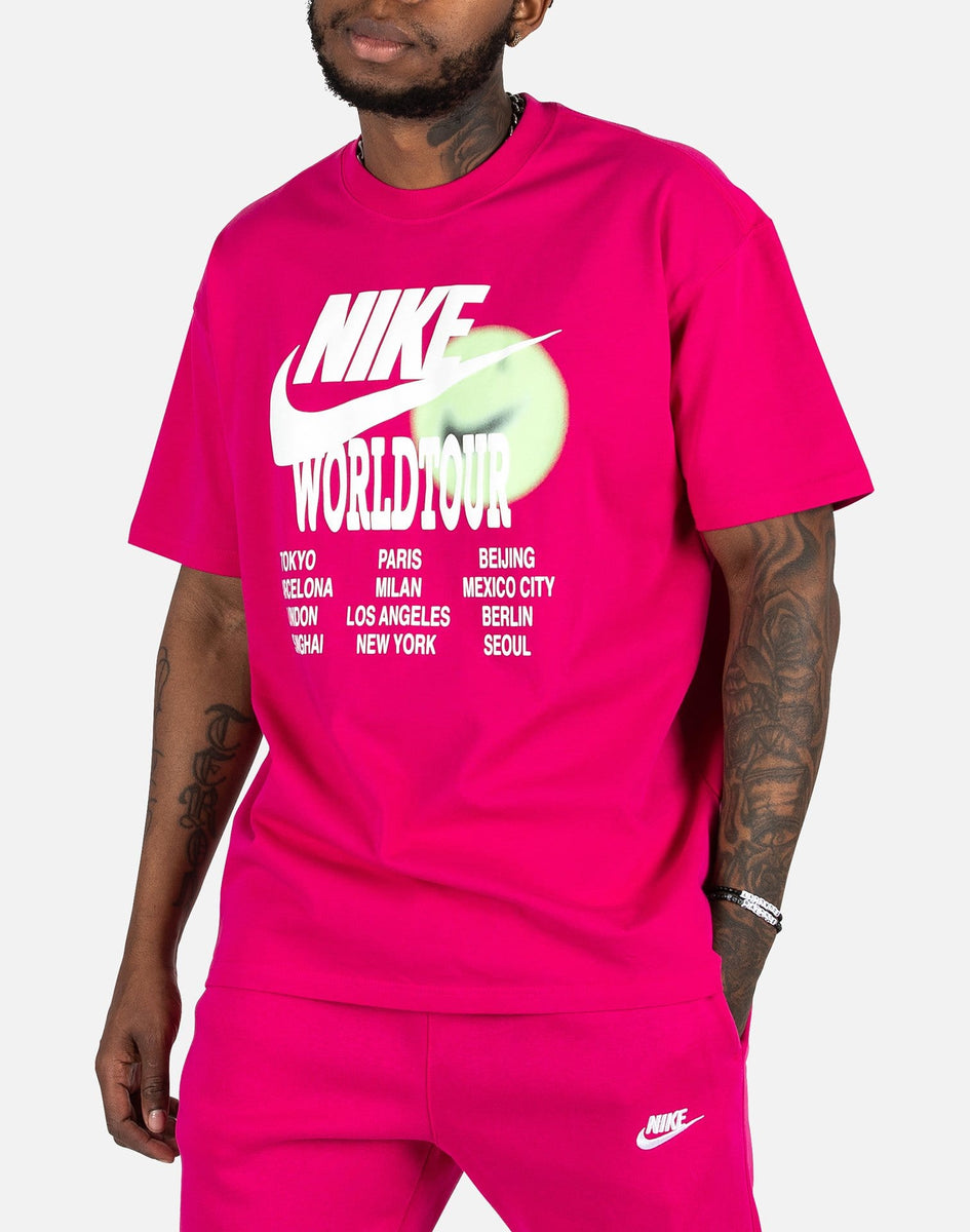 nike world tour t shirt pink