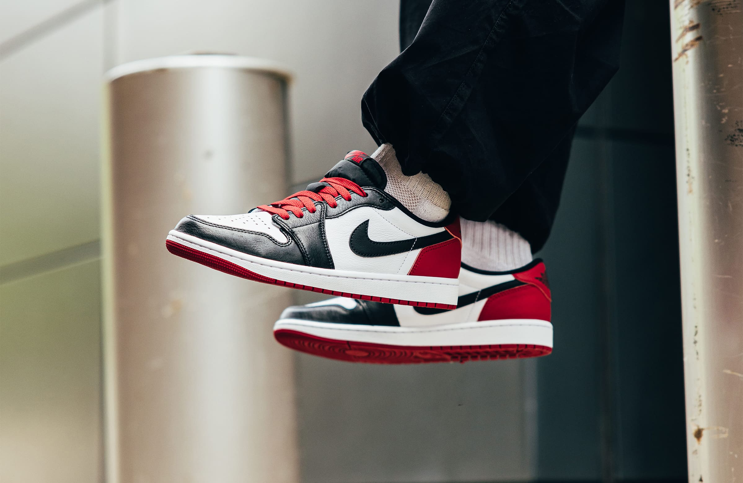 The Air Jordan 1 “Black Toe” Goes Low – DTLR