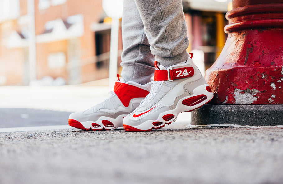 This Nike Air Griffey Max 1 Plays for the Cincinnati Reds