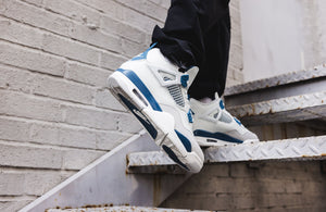 New Name, Same Story: continues to spin the tale of Jordans faux-retirement Retro “Industrial Blue”