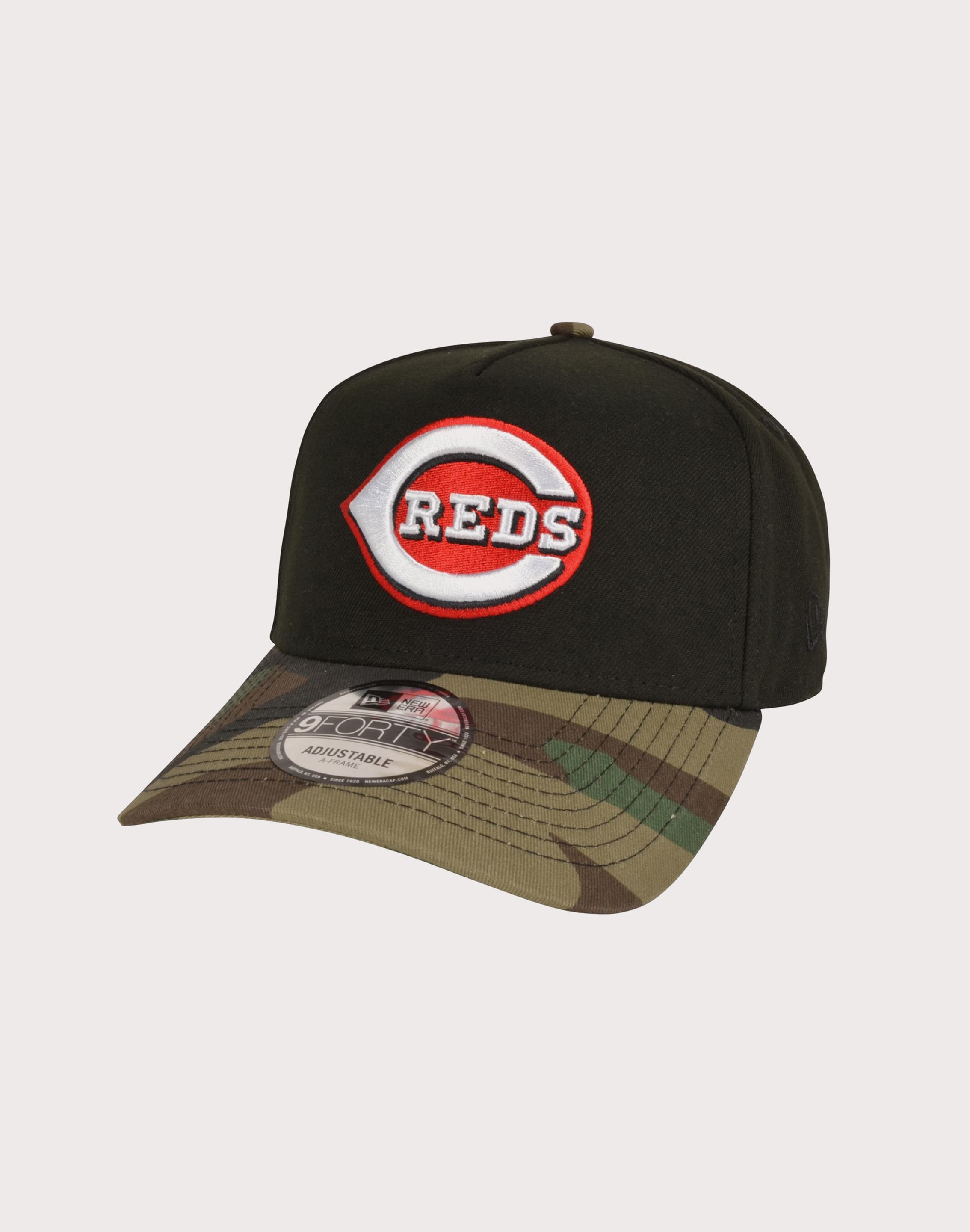New Era MLB Cincinnati Reds 9FORTY A-Frame Camo Bill Snapback Hat