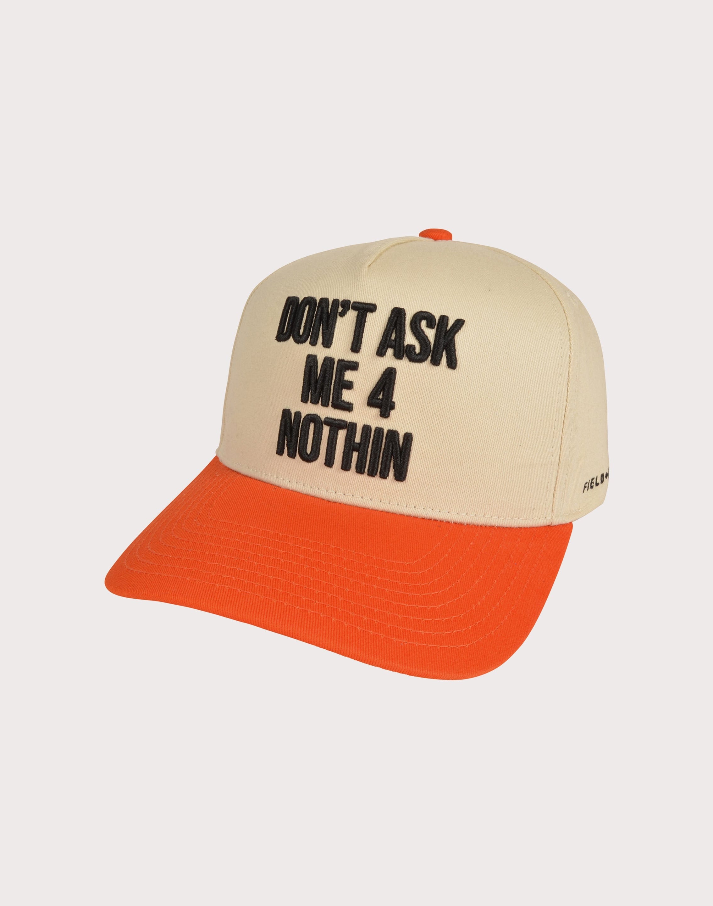 Photo of GENERAL RELATIVITY COMPANY LLC Don't Ask Me Sand 2 Tone Trucker Snapback Hat-Tan/Orange