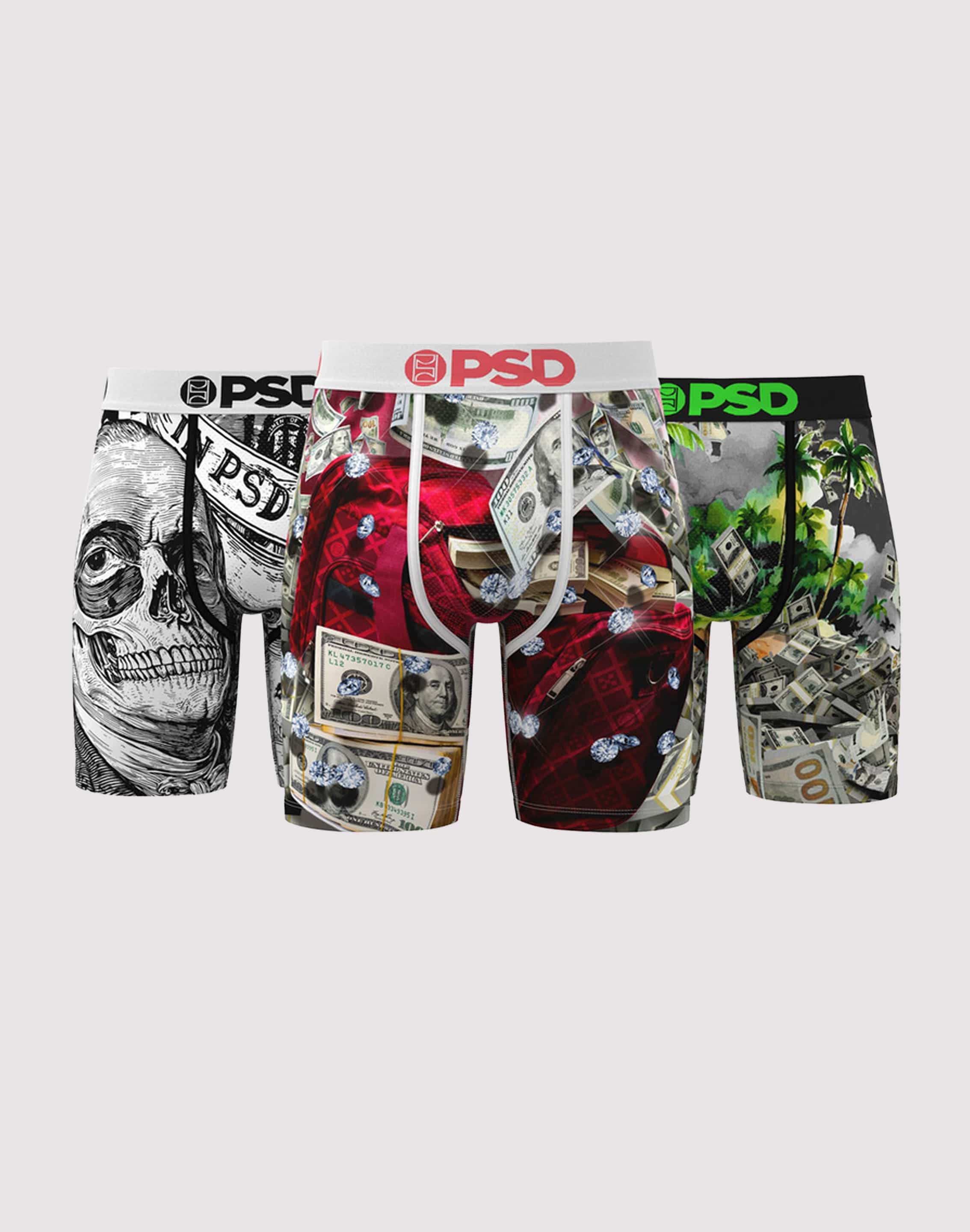 Photo of Psd Underwear Cash Island Boxer Briefs 3-Pack