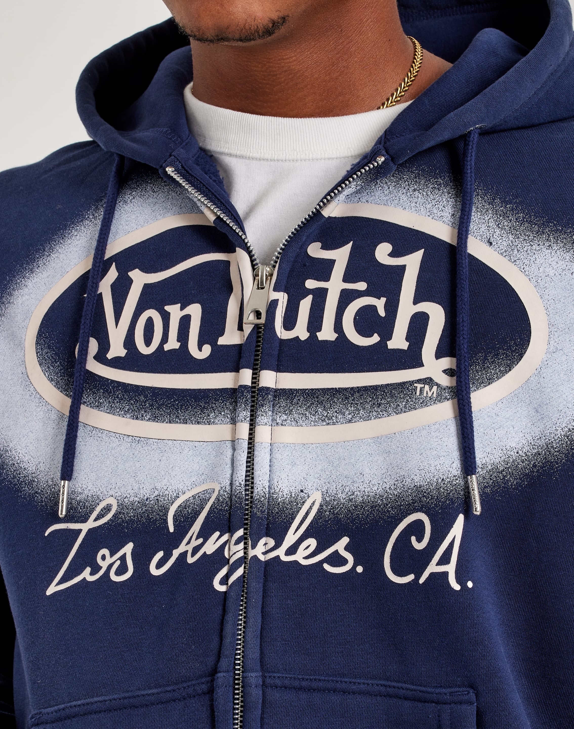 Photo of Von Dutch Halo Logo Full-Zip Fleece Hoodie