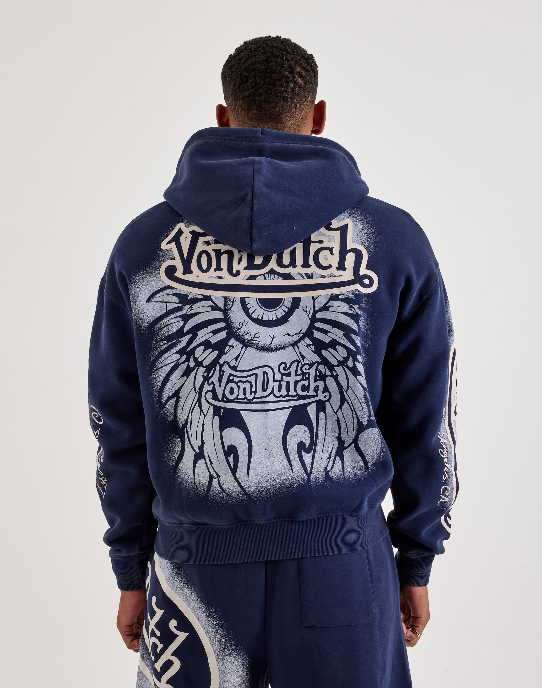 Photo of Von Dutch Halo Logo Full-Zip Fleece Hoodie