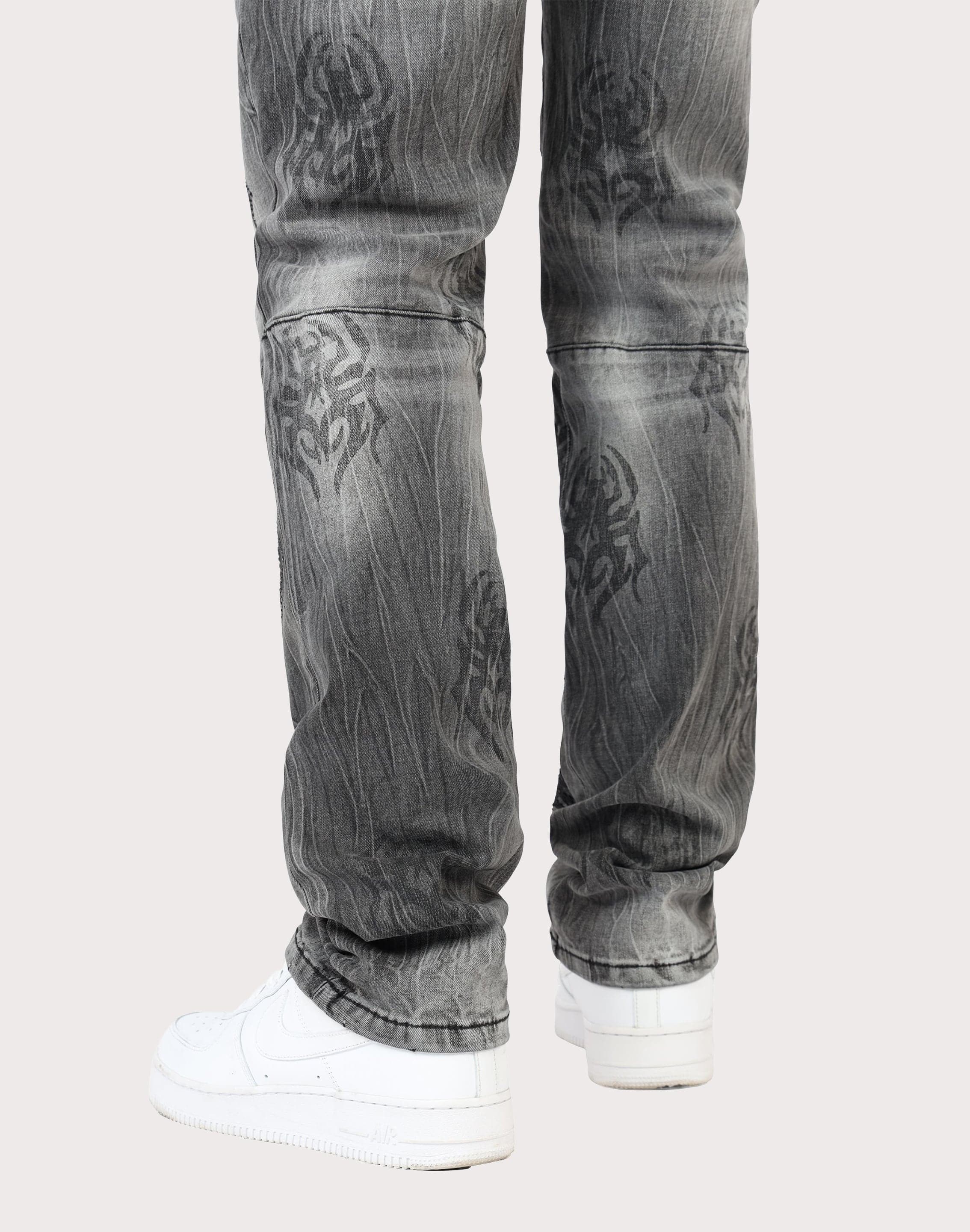 Grindhouse Straight Fit Spider Rhinestone Jeans – DTLR