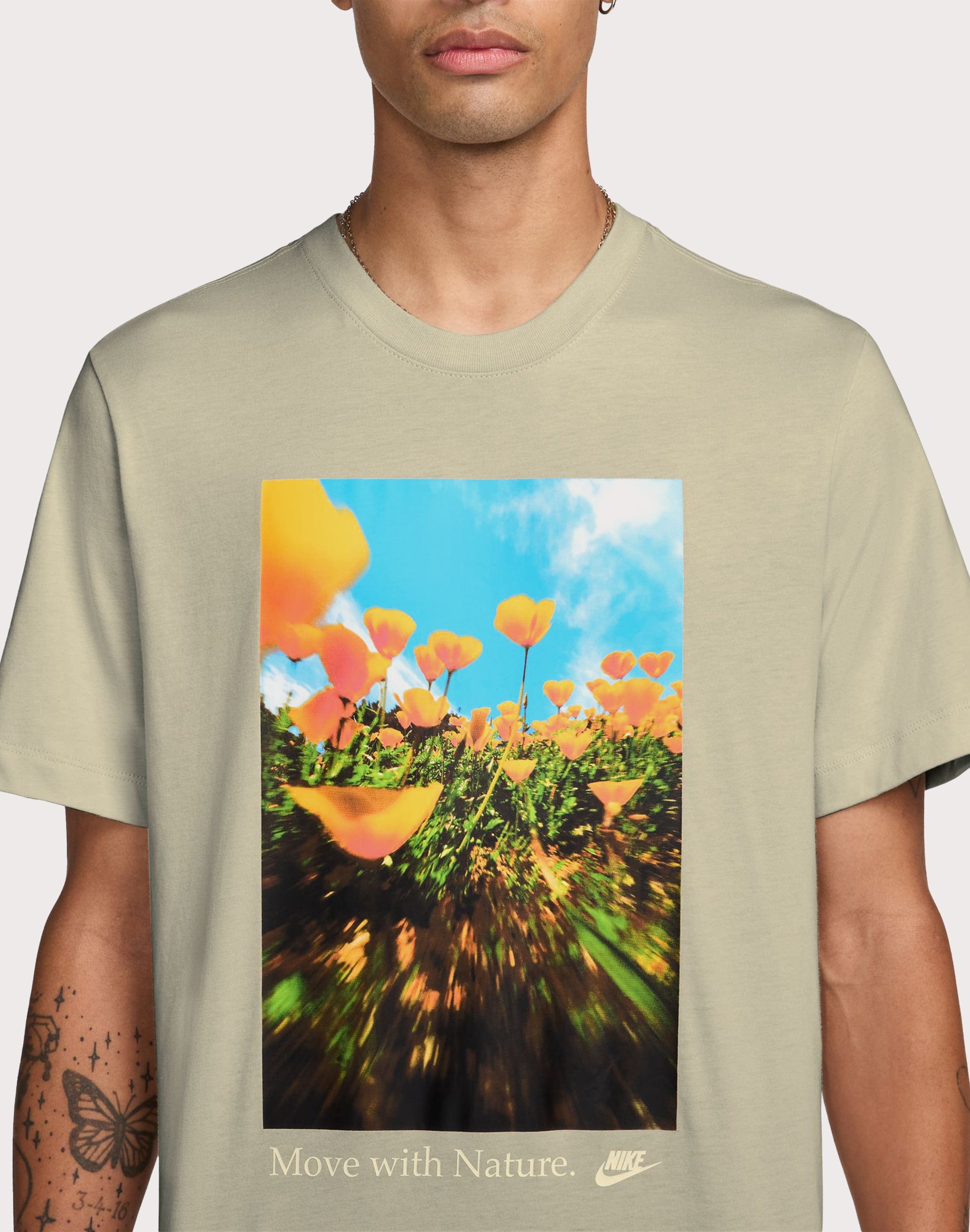 nike yellow flower shirt