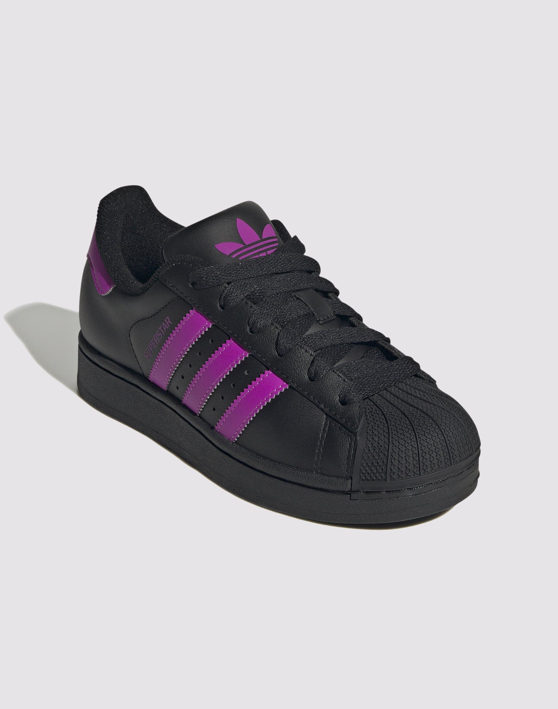 Adidas Originals Superstar II "Black/Flash Pink" Grade School Girls' DTLR Adidas Originals Superstar II "Black/Flash Pink" Grade School Girls' DTLR