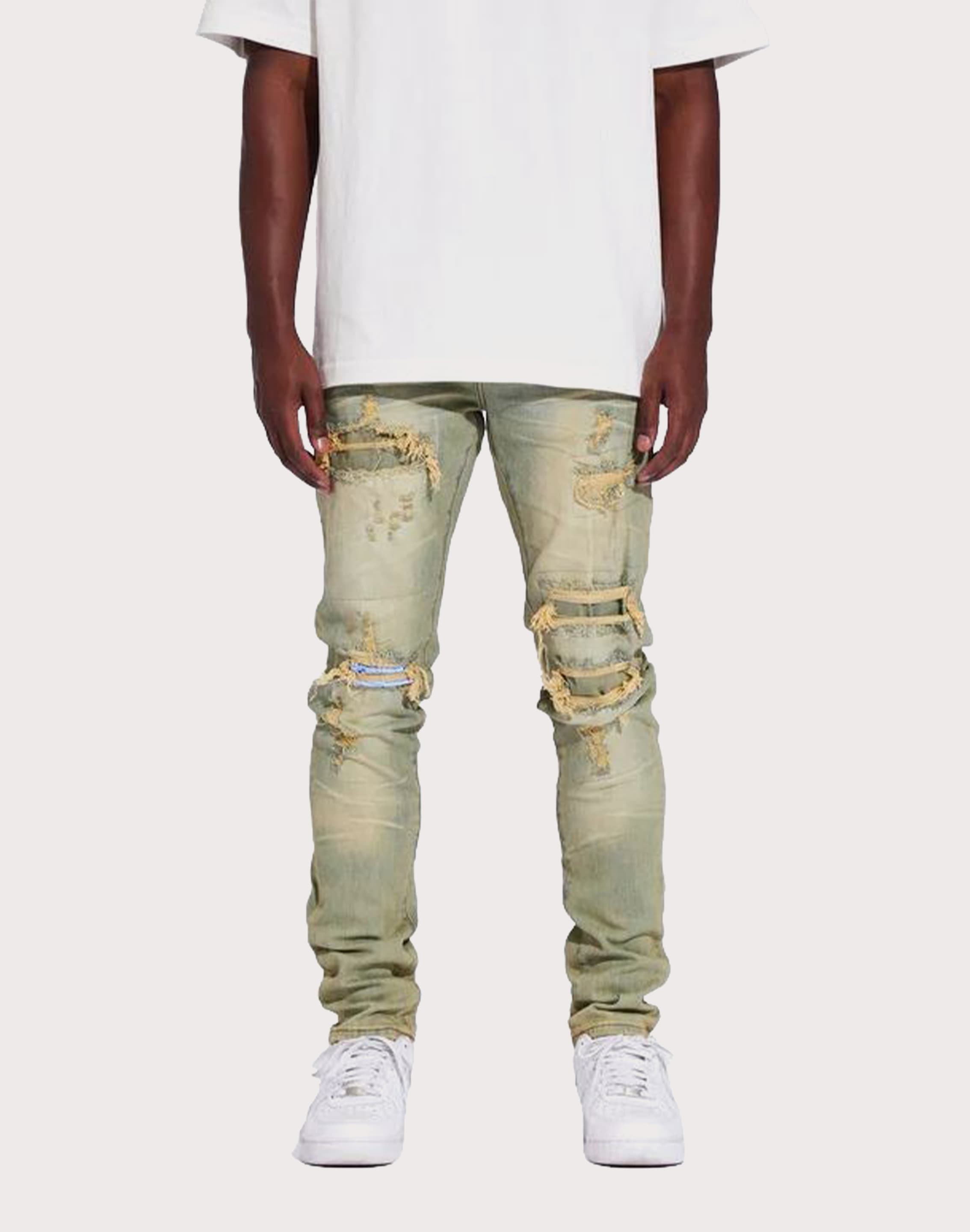 Photo of THE LEVERAGE Kovo Slim Fit Denim Jeans