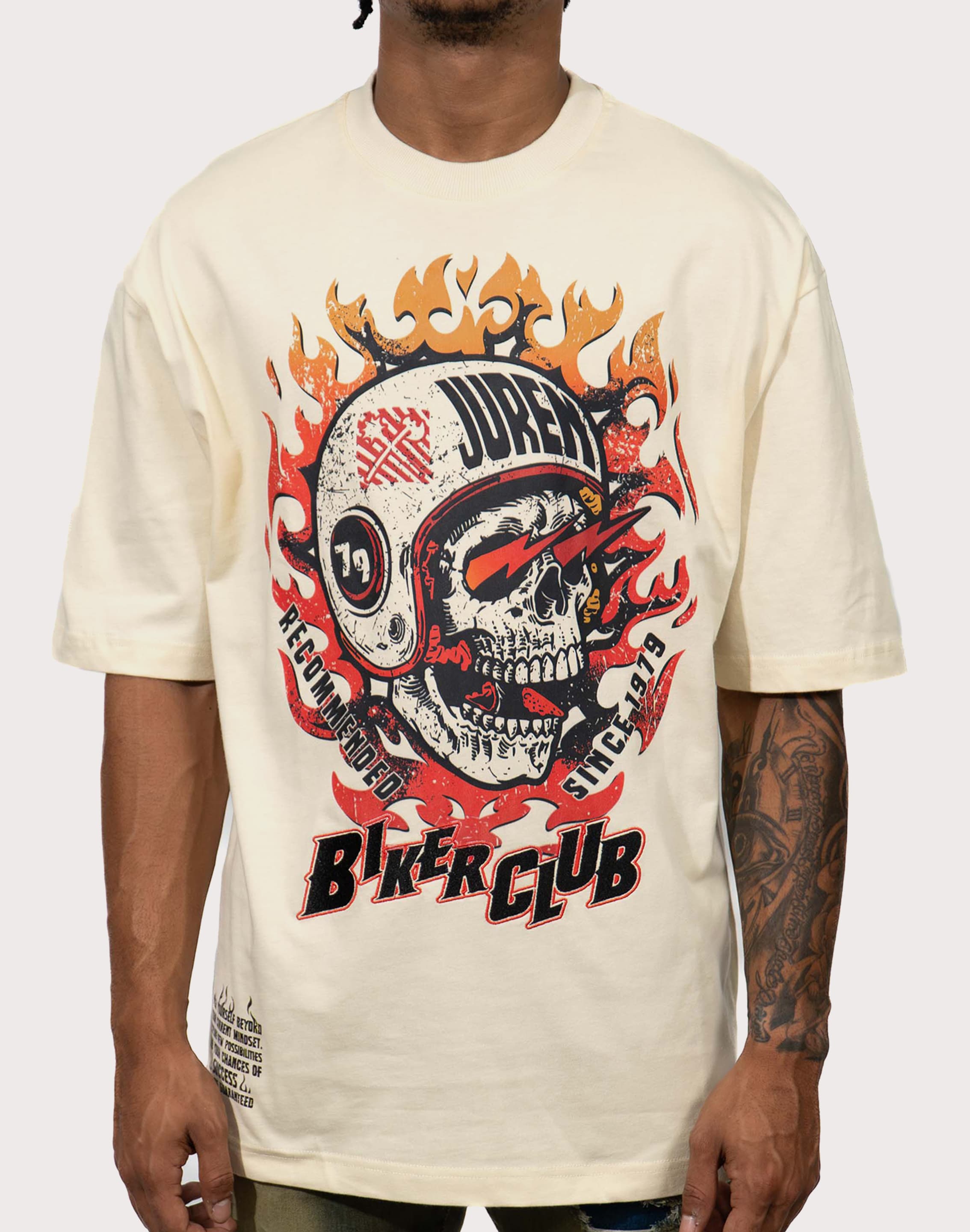 Photo of Blac Leaf Juren Bikers Club Natural Tee