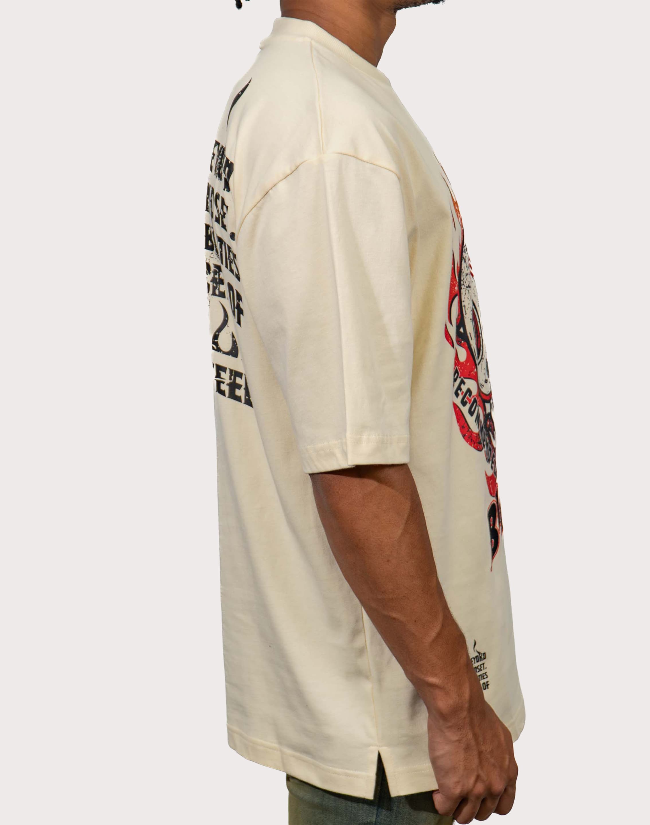 Photo of Blac Leaf Juren Bikers Club Natural Tee