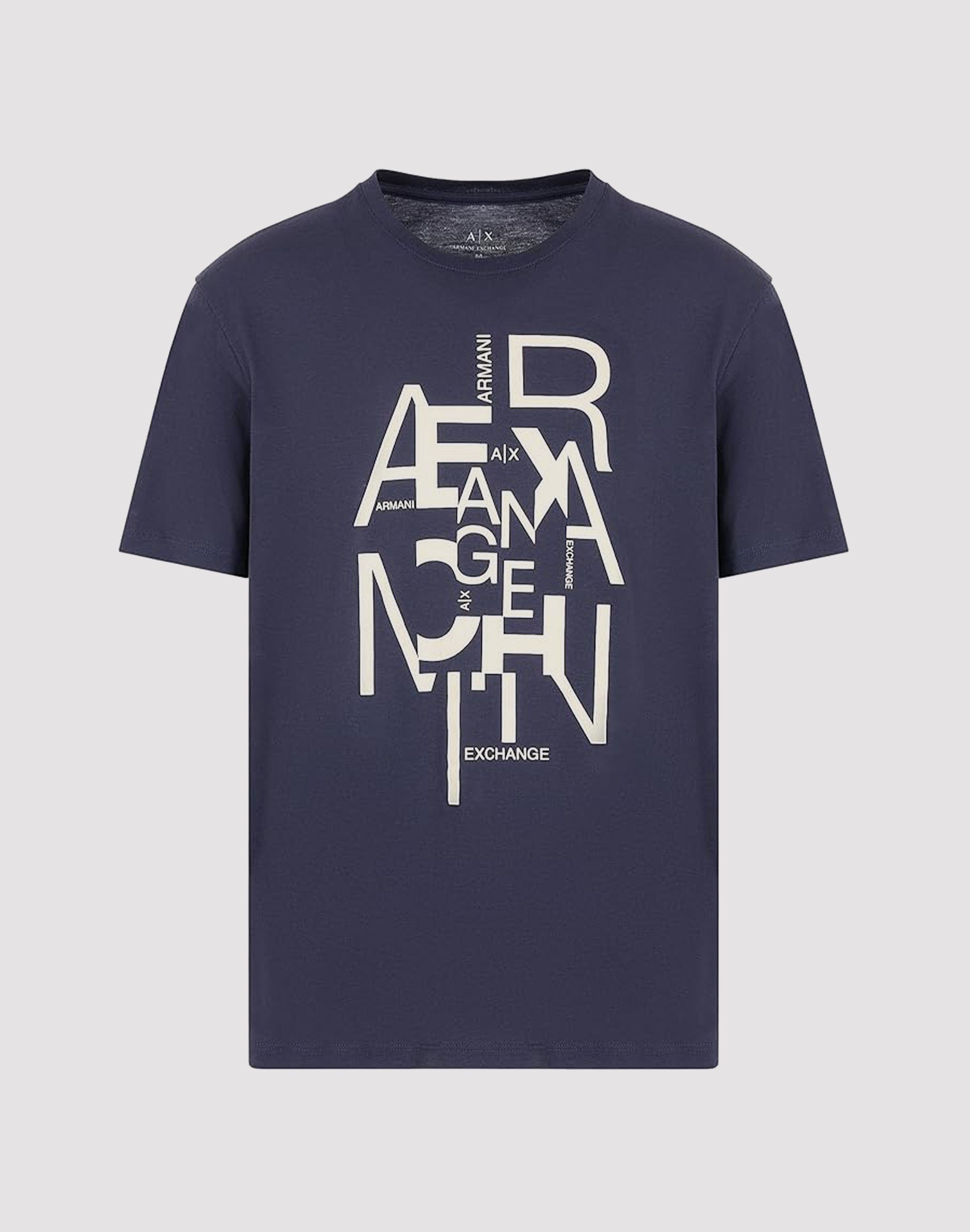 Photo of Armani Exchange Mixed Text Logo Tee