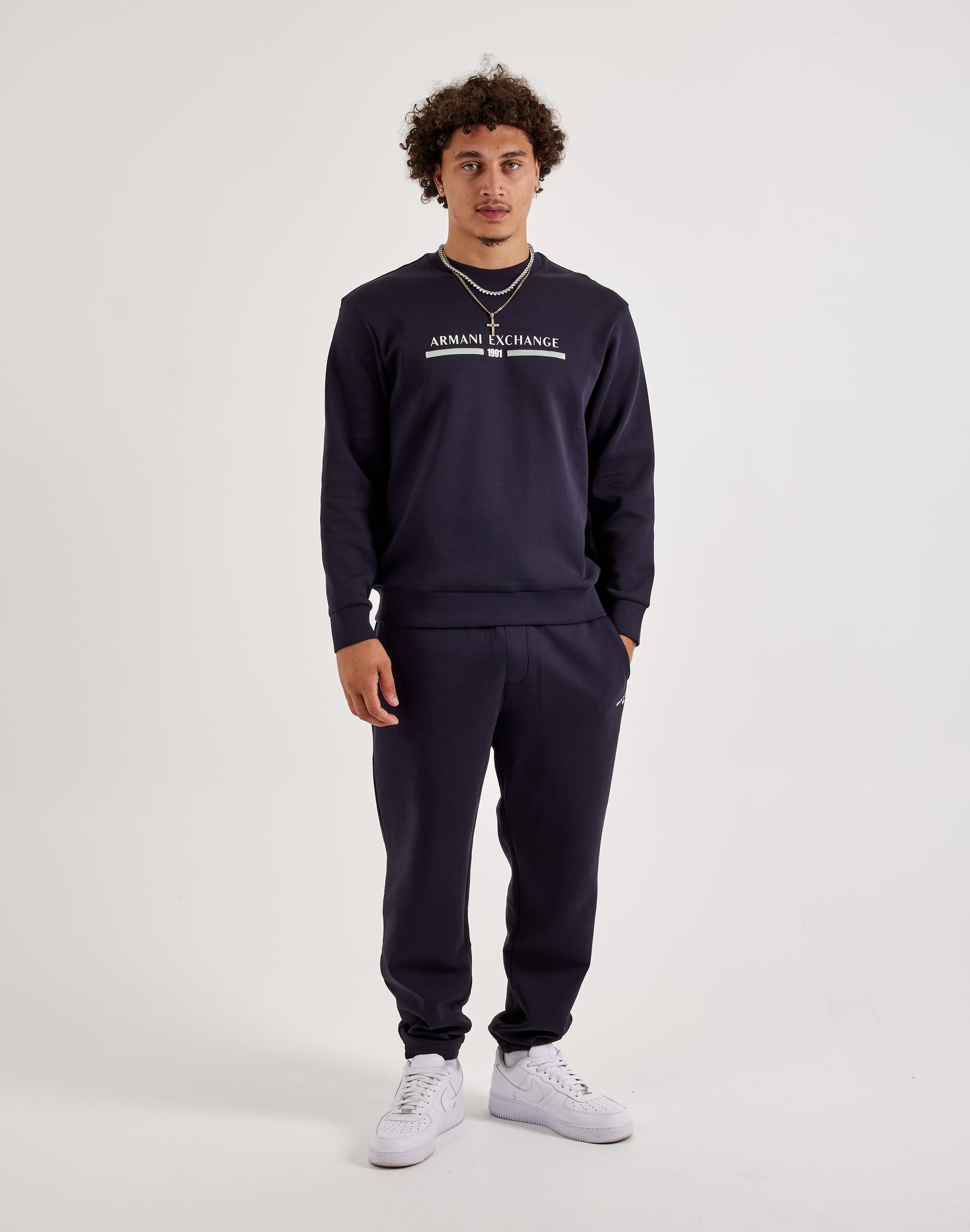 ARMANI Exchange スウェット Armani Exchange Felpa Fleece Crewneck Sweatshirt – DTLR