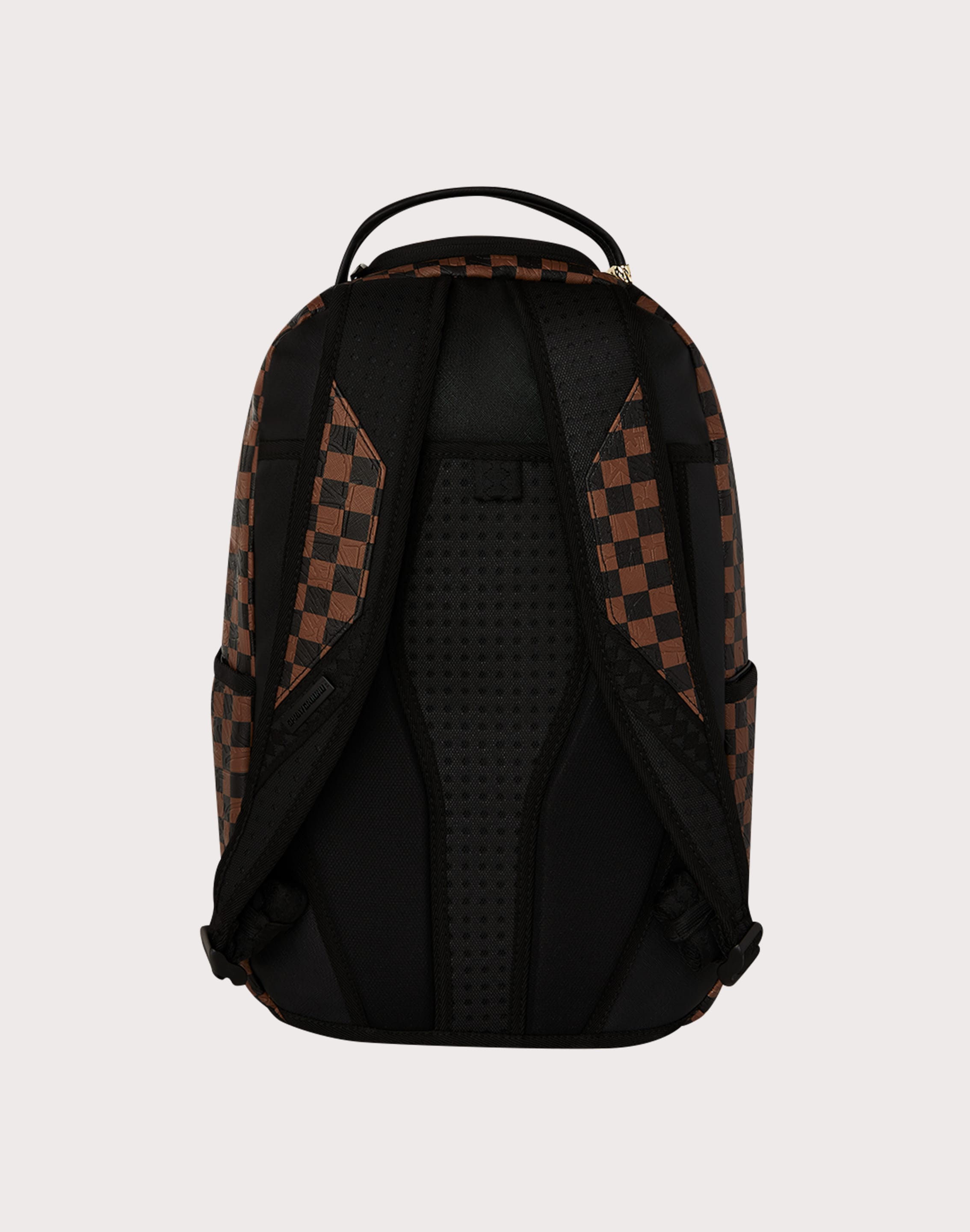 checkered print leather backpack Sprayground Check 2 Emboss Backpack