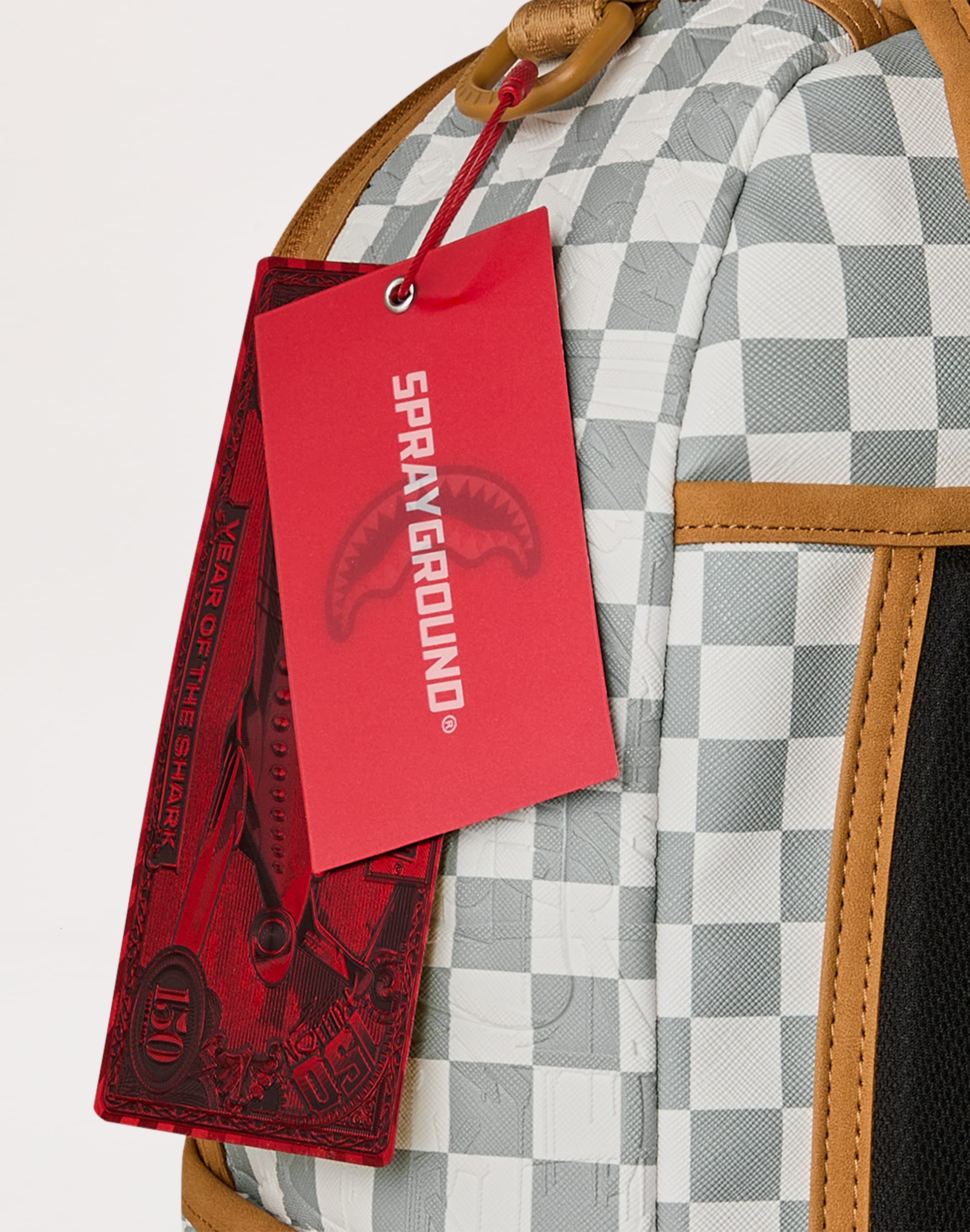 Photo of Sprayground Graffiti Embossed Check Backpack