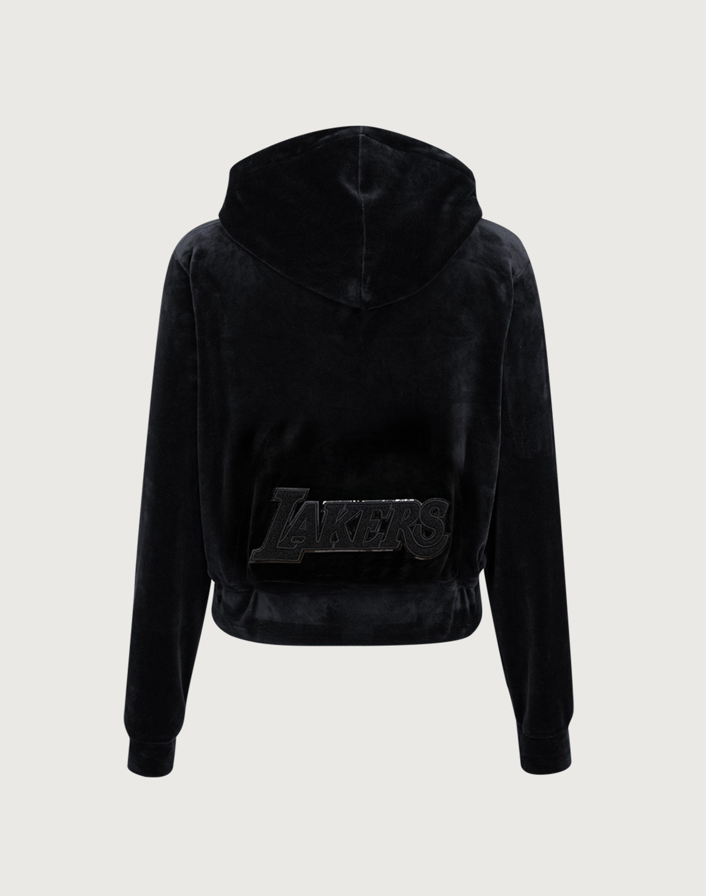 Photo of Pro Standard NBA Los Angeles Lakers Triple Black Velour Zip Hoodie