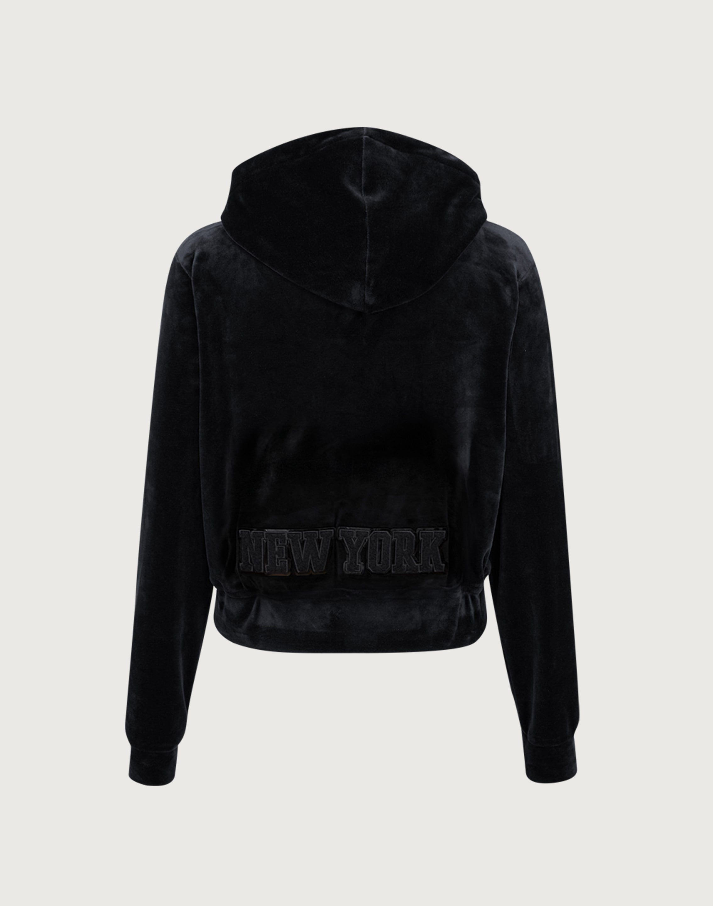 Pro Standard NBA New York Knicks Triple Black Velour Zip Hoodie – DTLR