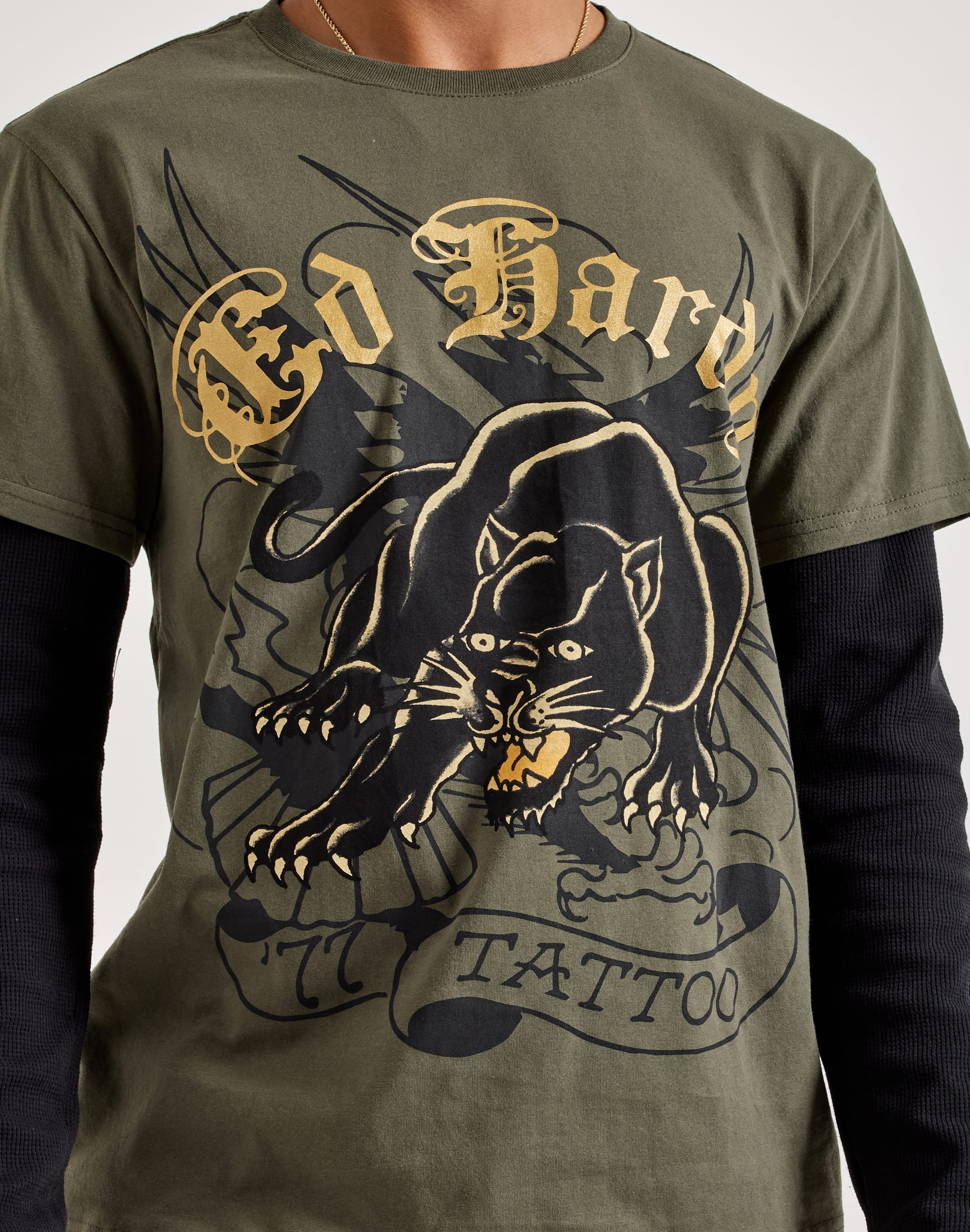 T-shirt manches longues gris ed Hardy - Vêtements T-shirt manches longues gris ed Hardy - Vêtements