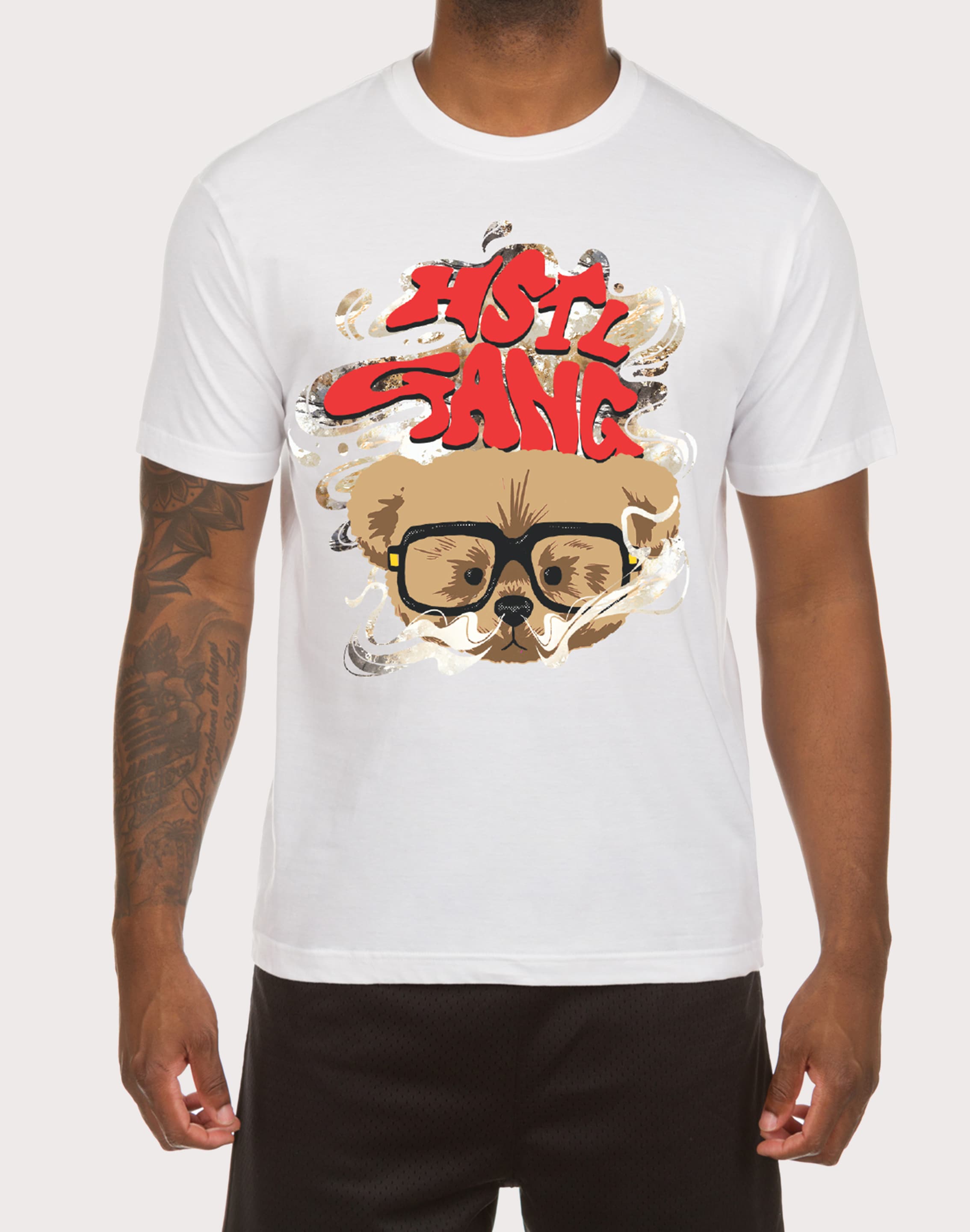 Photo of Hustle Gang Smoke Sum White Tee
