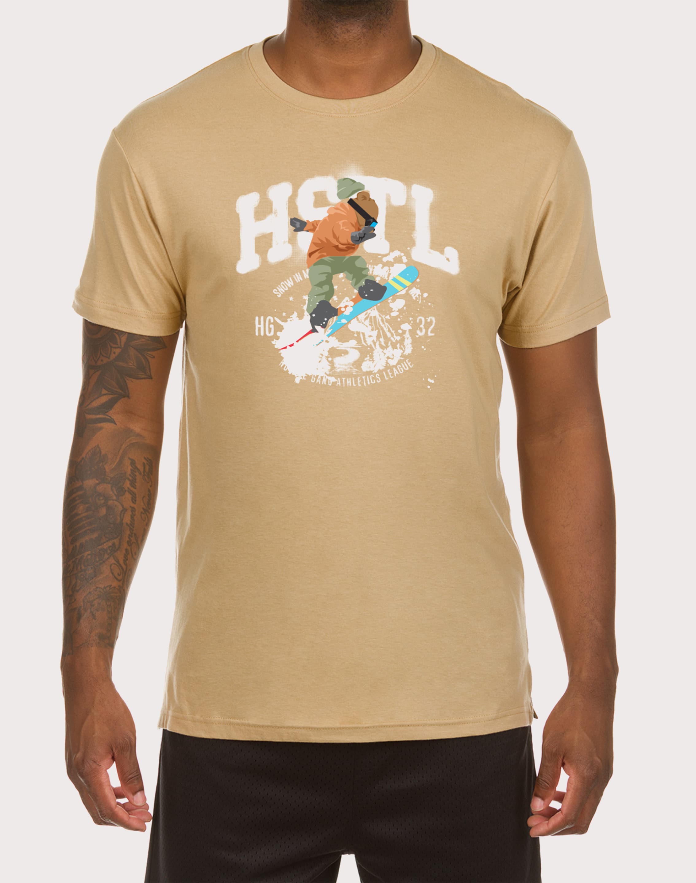 Photo of Hustle Gang Fresh Powder Cream Tee