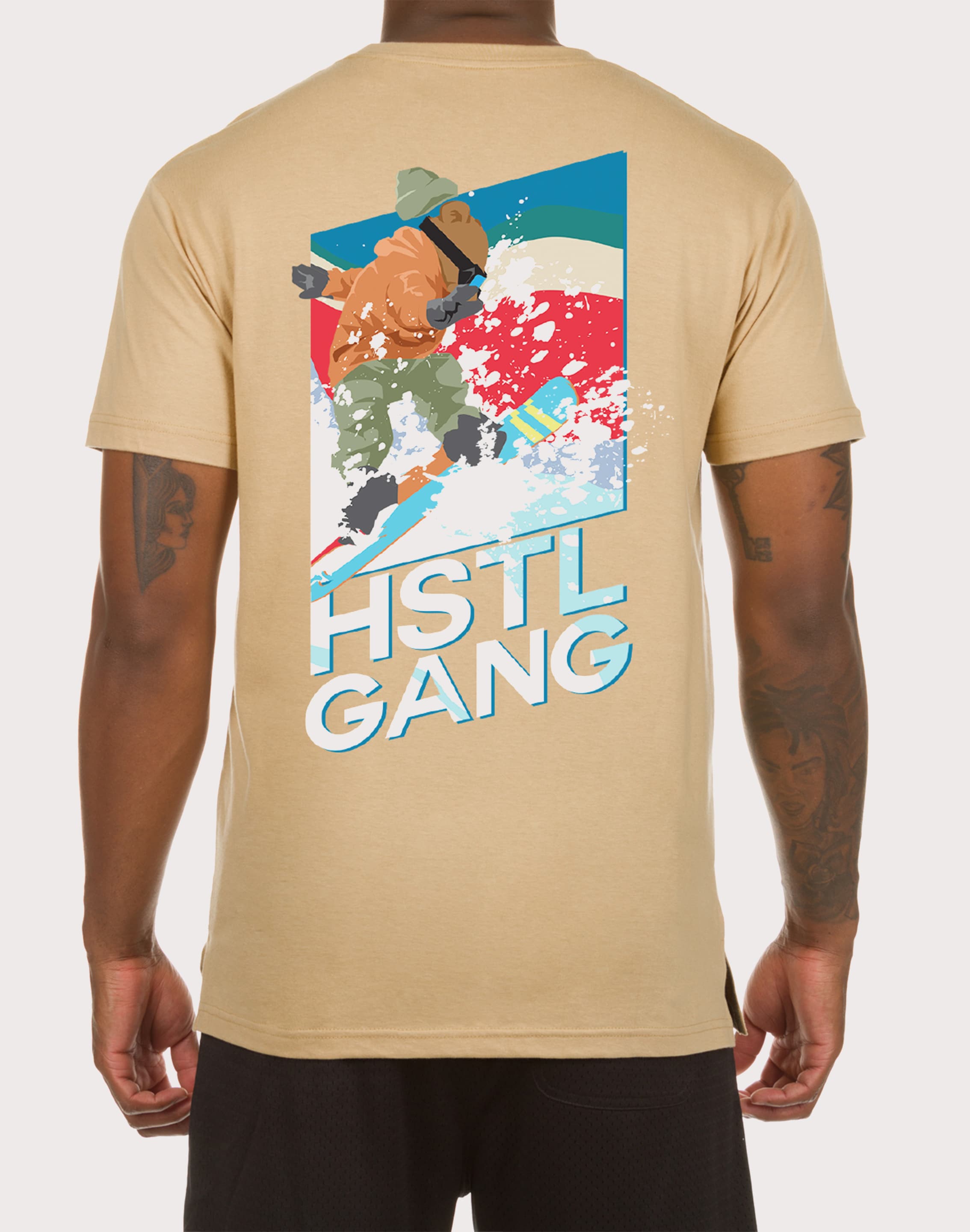 Photo of Hustle Gang Fresh Powder Cream Tee
